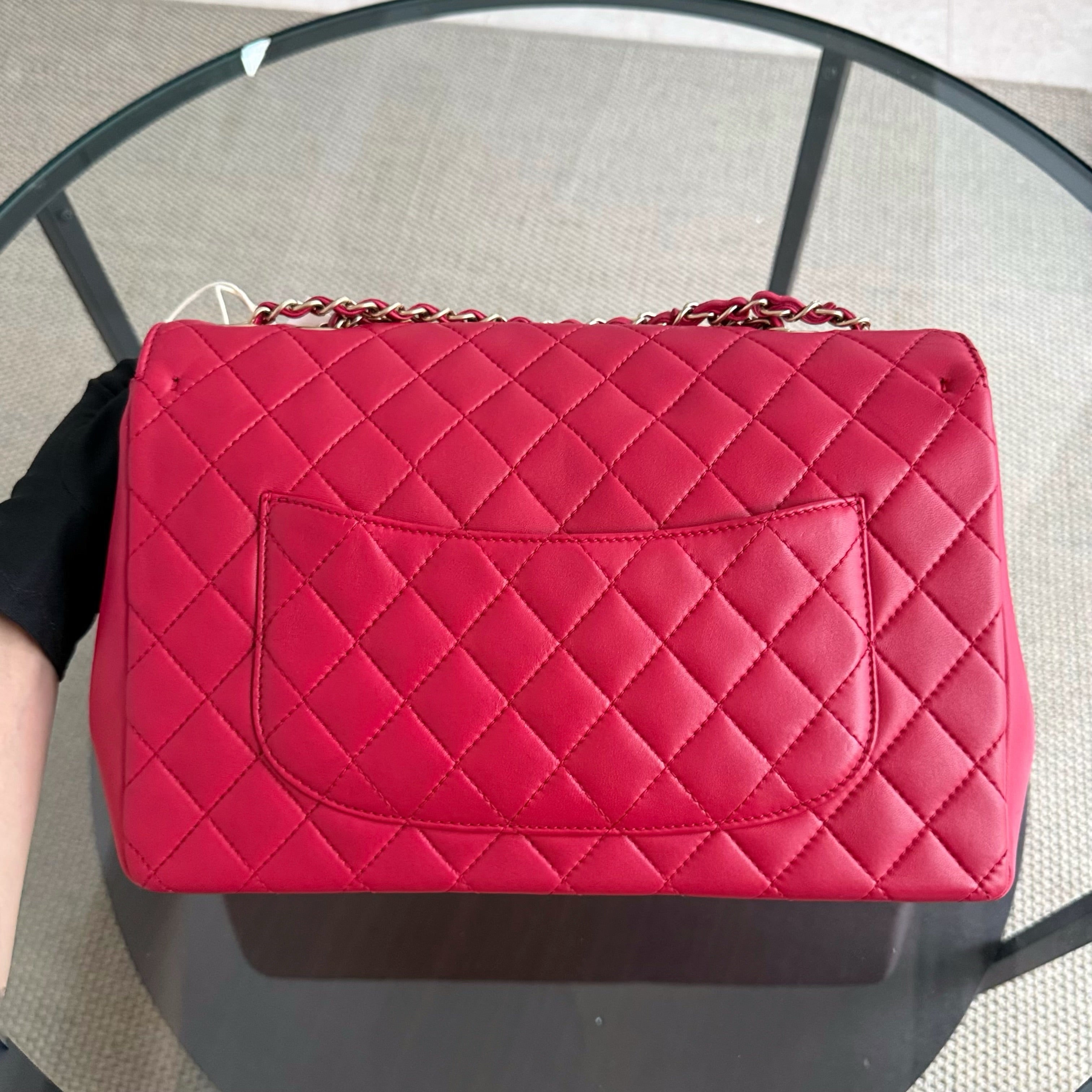 Chanel Chic Flap Jumbo Mademoiselle Quilted Lambskin Black Golden Hardware Series 21