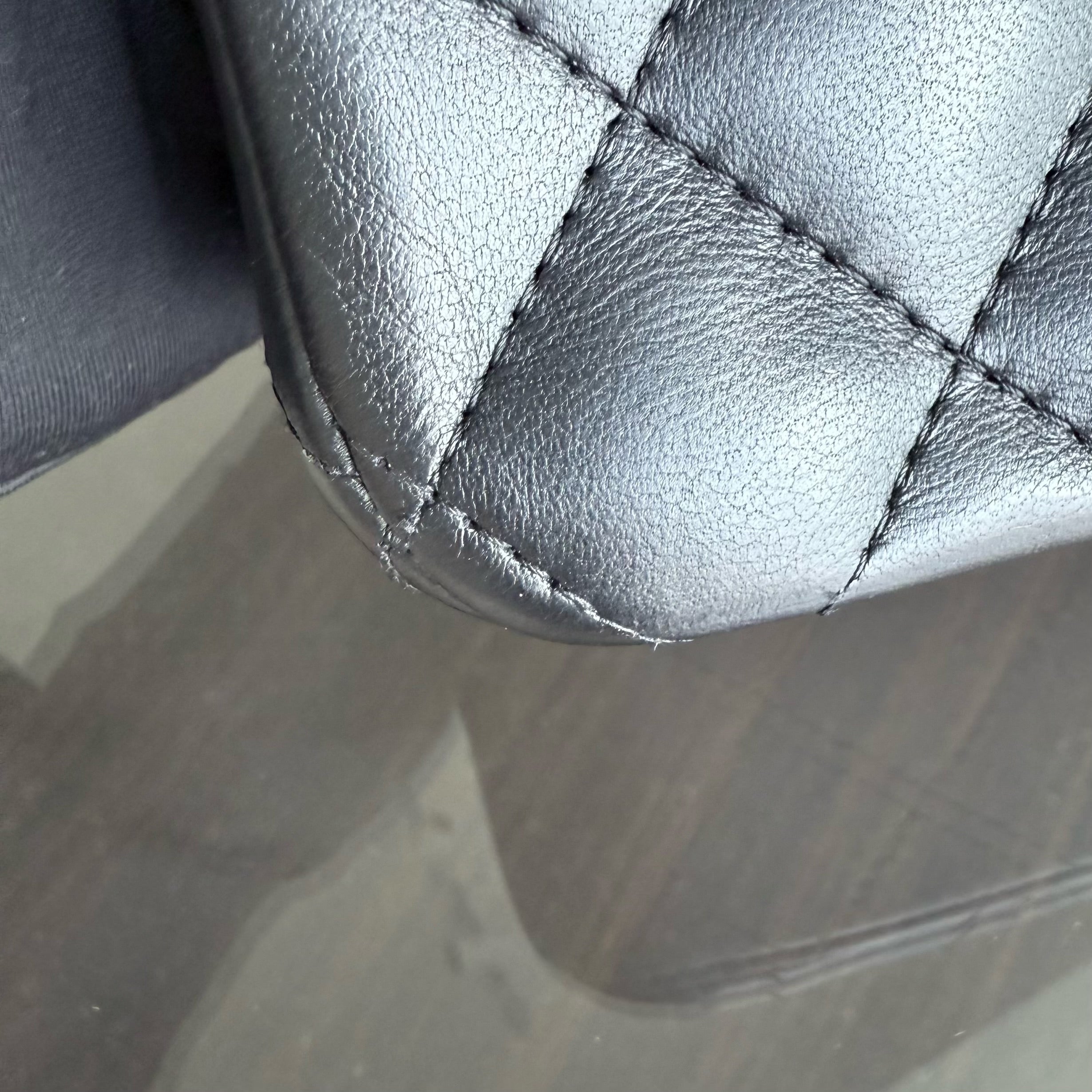 Chanel Lambskin Mini Rectangle Classic Flap - 20CM Quilted Black Golden Hardware Series 21