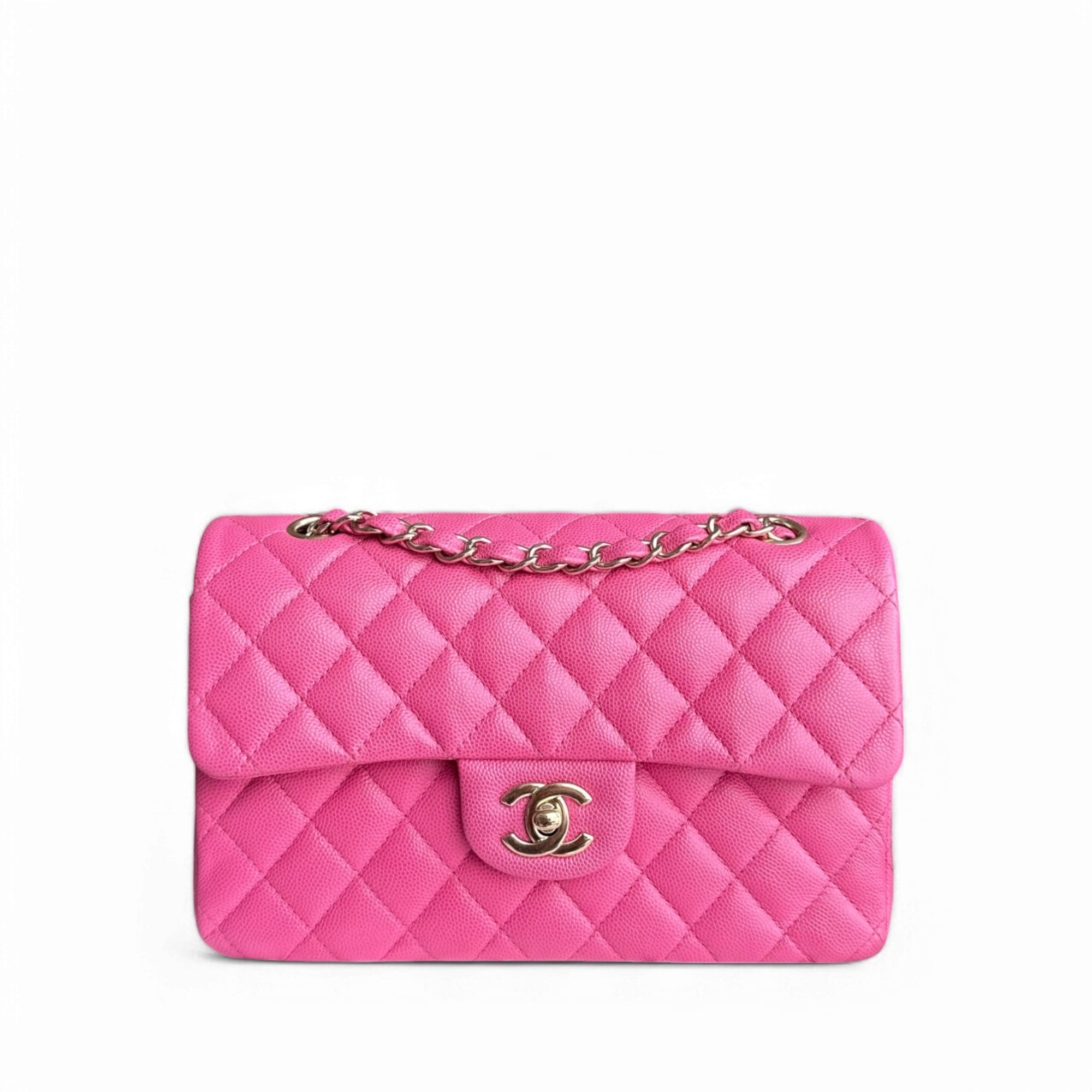 Chanel Classic Flap Small - Caviar 23CM Quilted Light Pink Series 30