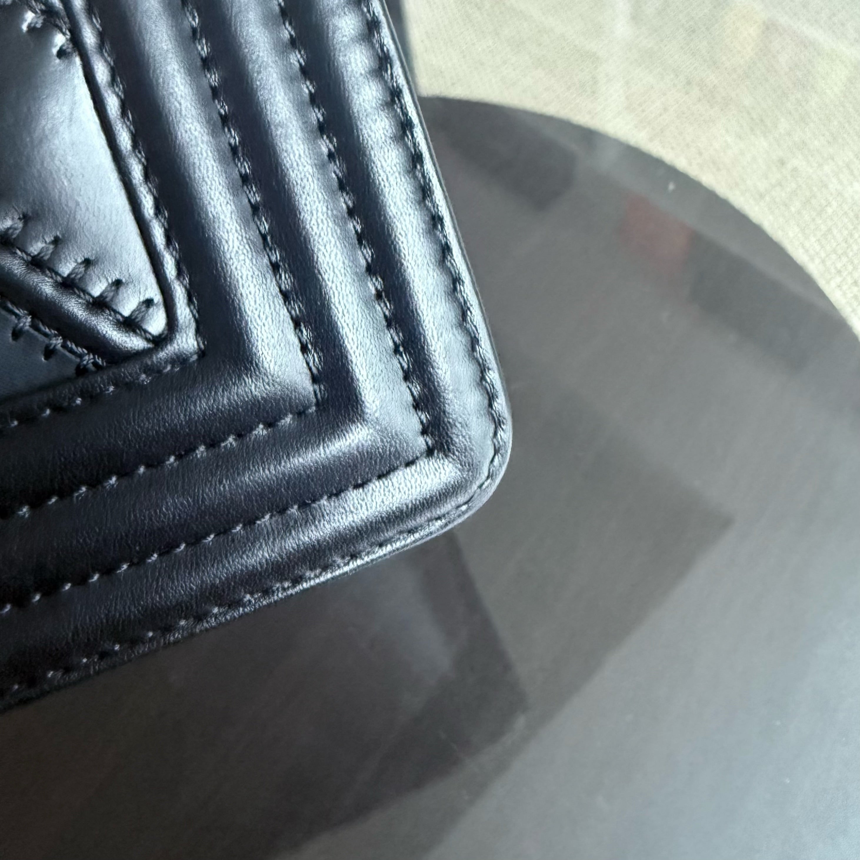 Chanel Boy Medium - 25CM Quilted Calfskin Black Gold Hardware Series 22