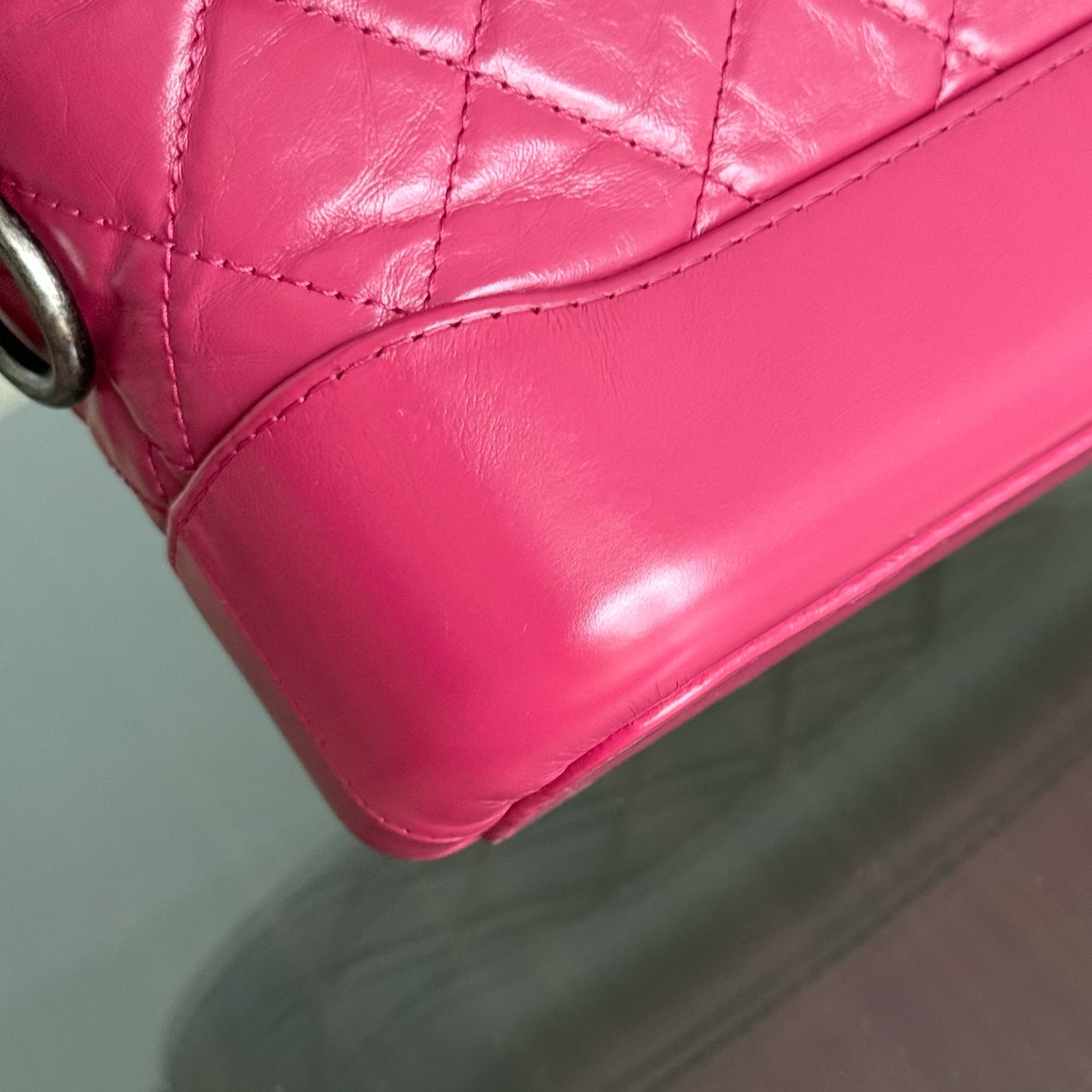 Chanel Gabrielle Small - Aged Calfskin Pink Mixed Gold Hardware Series 26