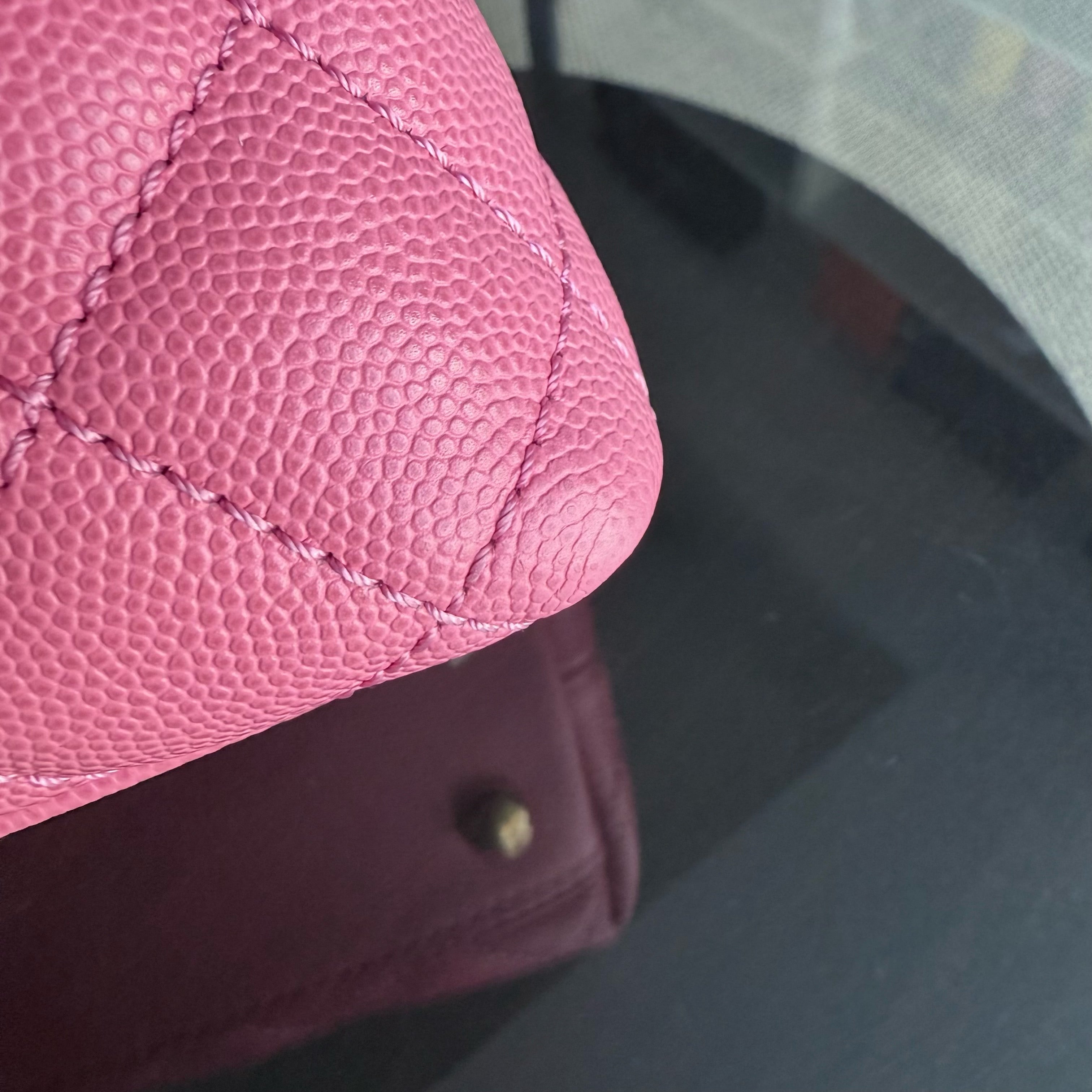 Chanel Coco Handle Small - Caviar Quilted Pink Gold Hardware Series 27