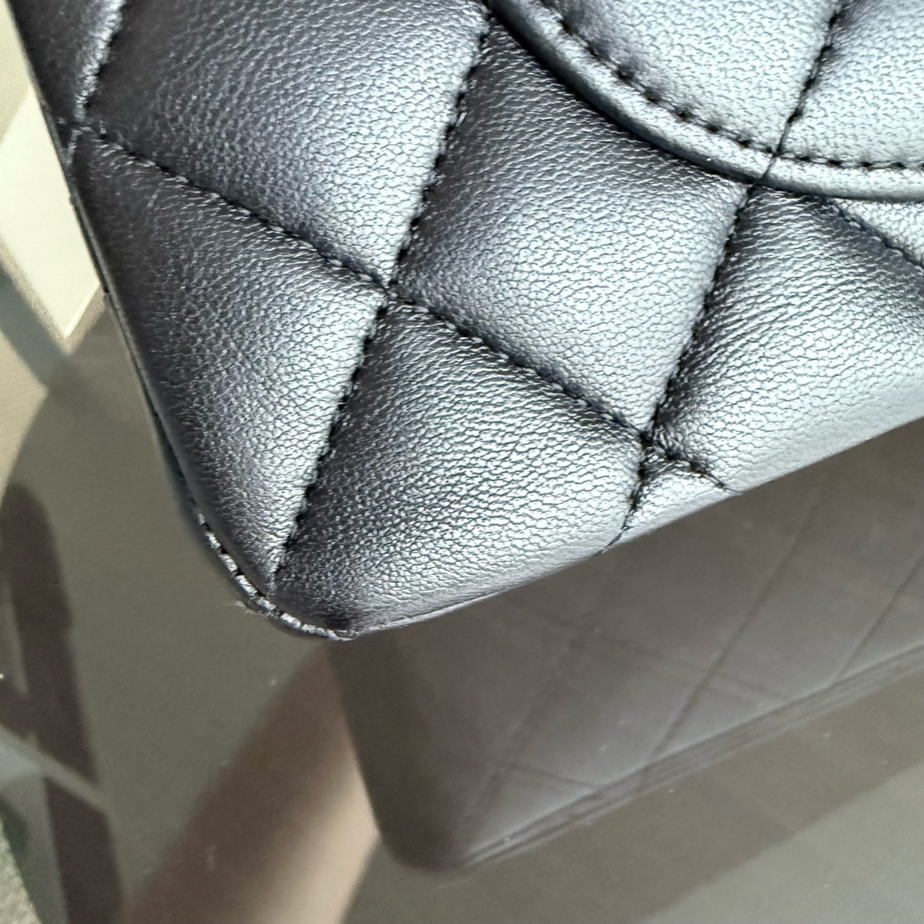 Chanel Classic Flap Small - Lambskin 23CM Quilted Black Silver Hardware Series 14