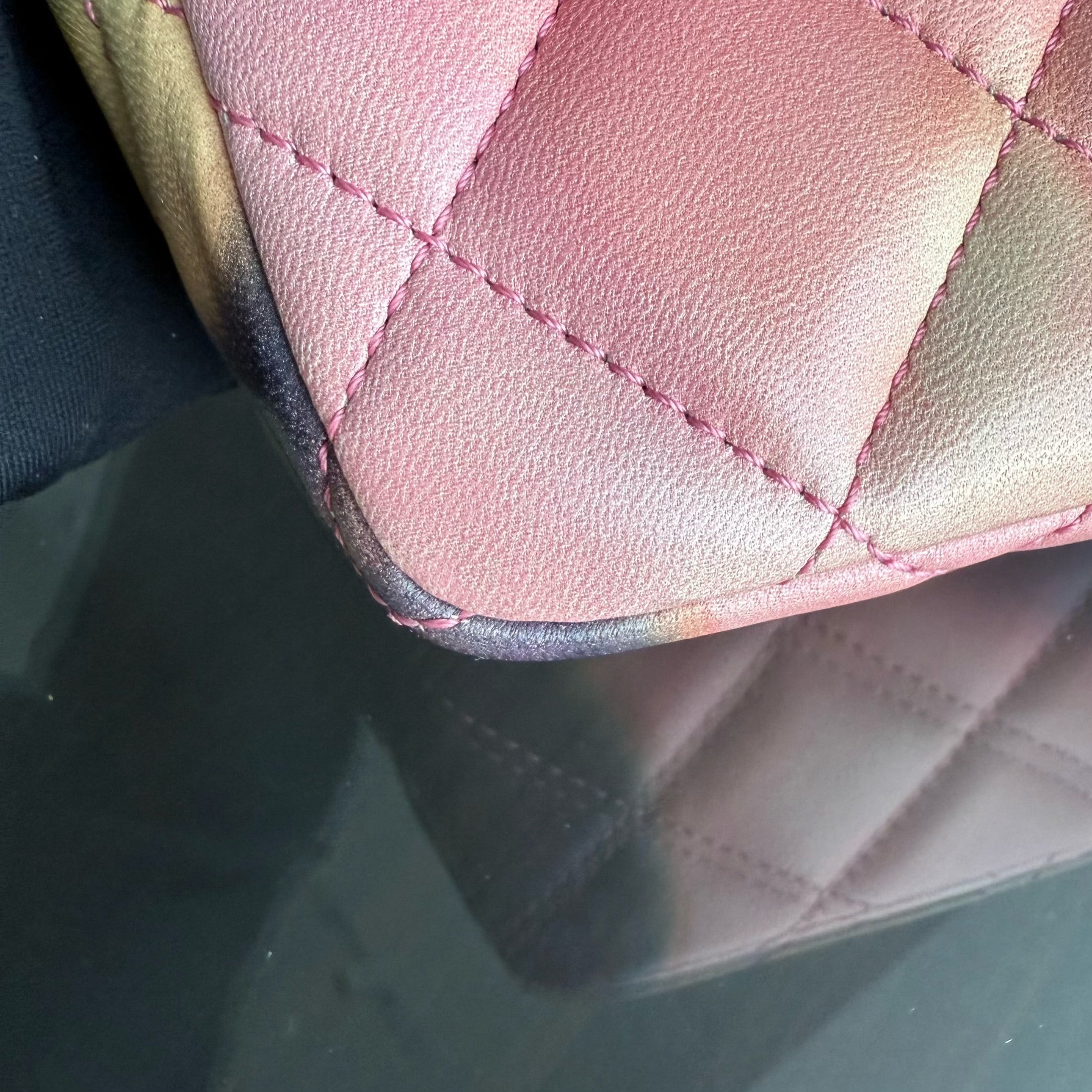 Chanel Classic Flap Small - Flower Power Quilted Lambskin Limited Edition Black Hardware Series 21