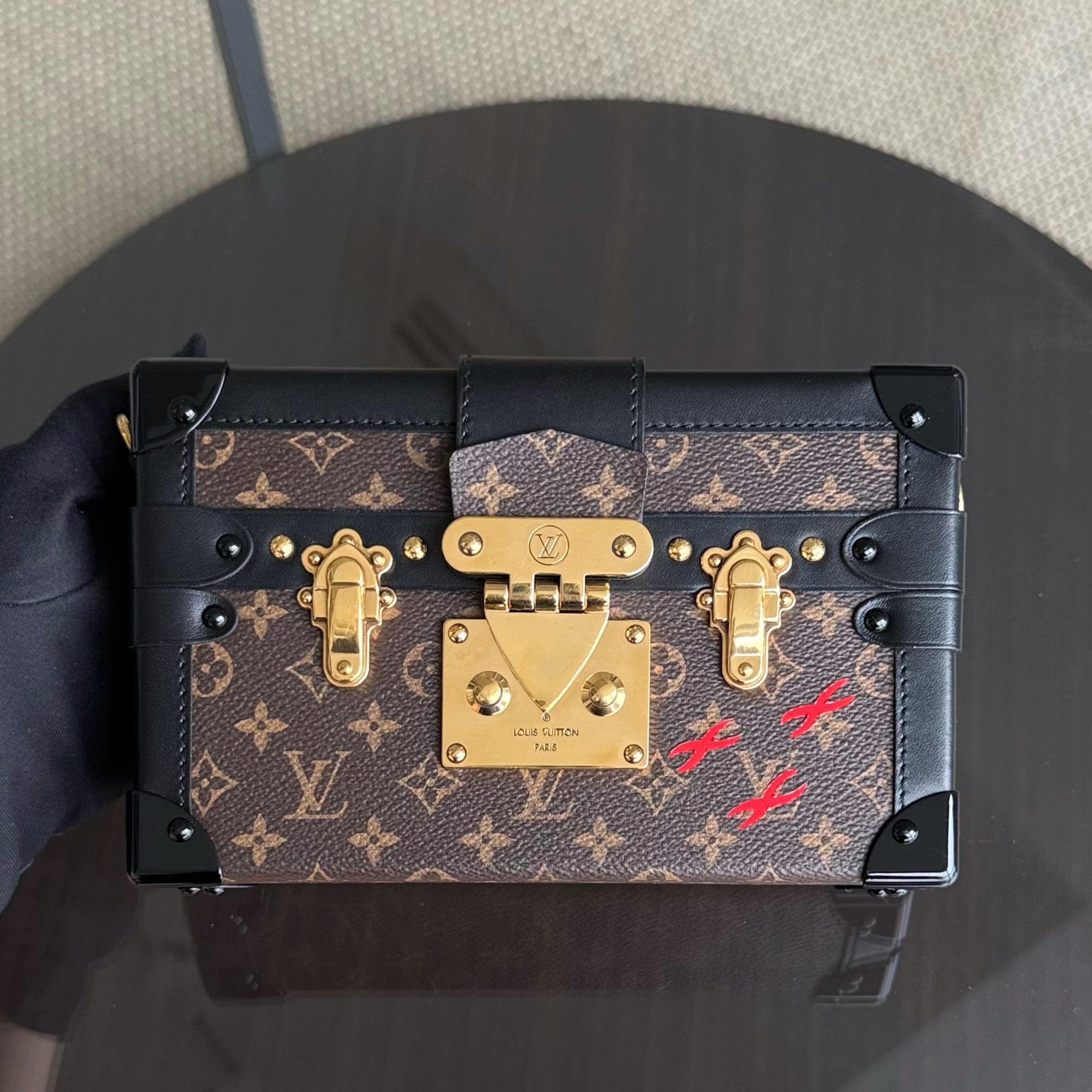 Louis Vuitton Petite Malle - Canvas Monogram Box Crossbody