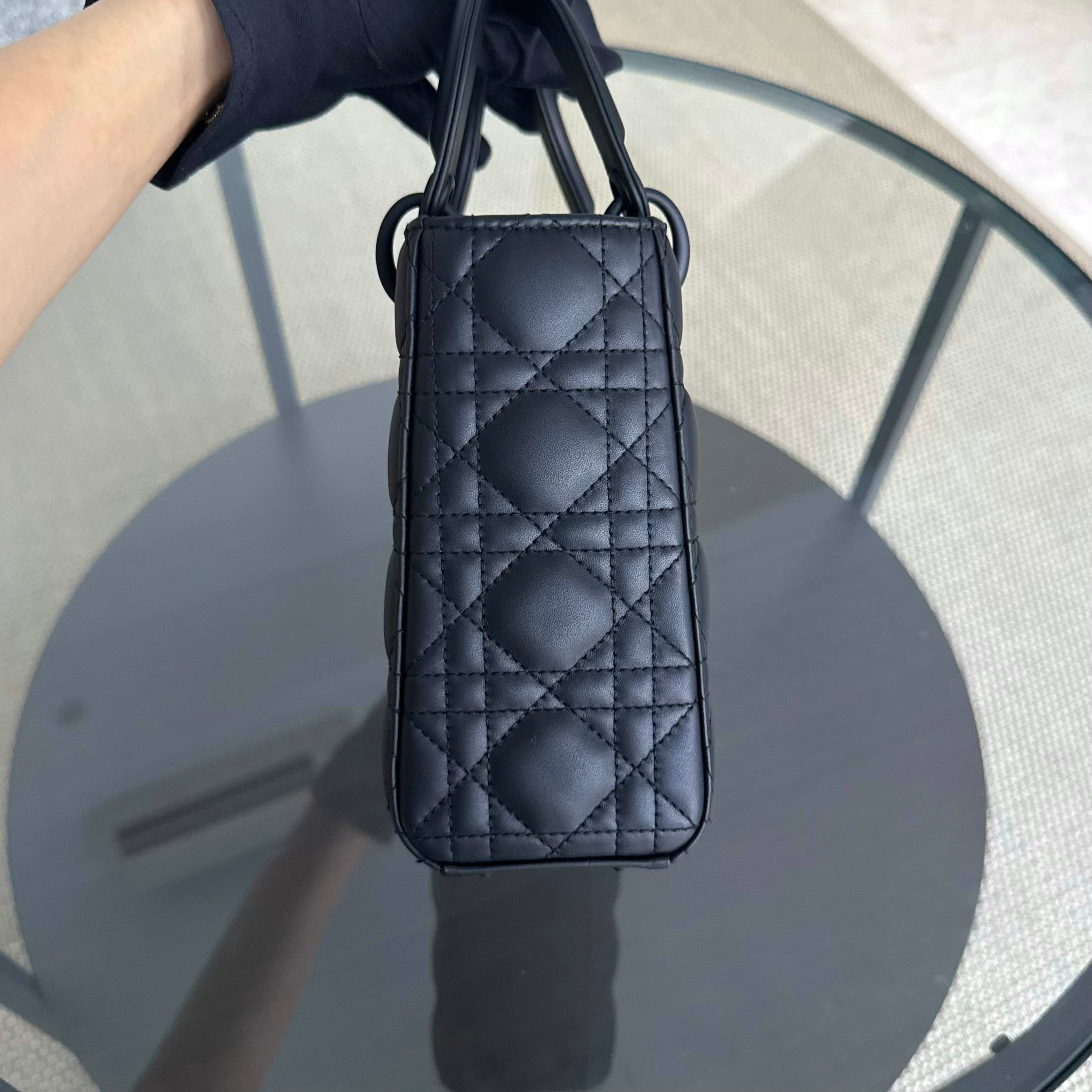 Dior Lady Small MyABC Flap - Cannage Calfskin So Black Hardware