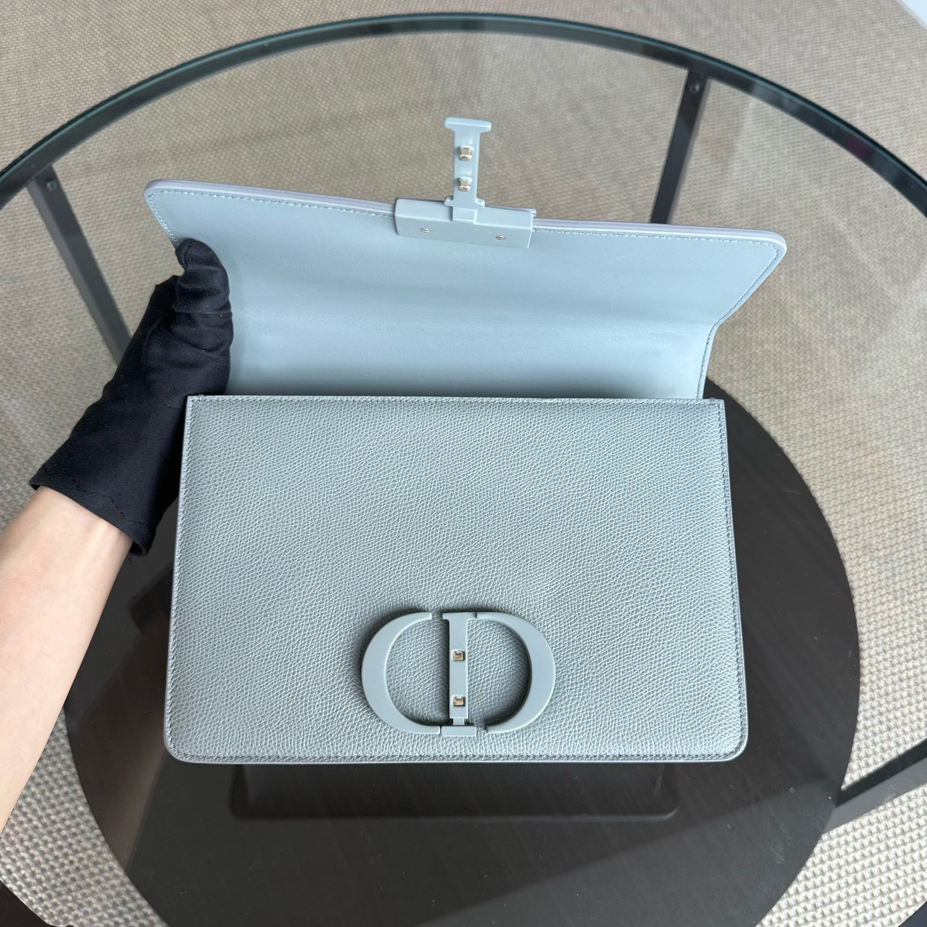 Dior 30 Montaigne - Caviar Gray So Gray Hardware