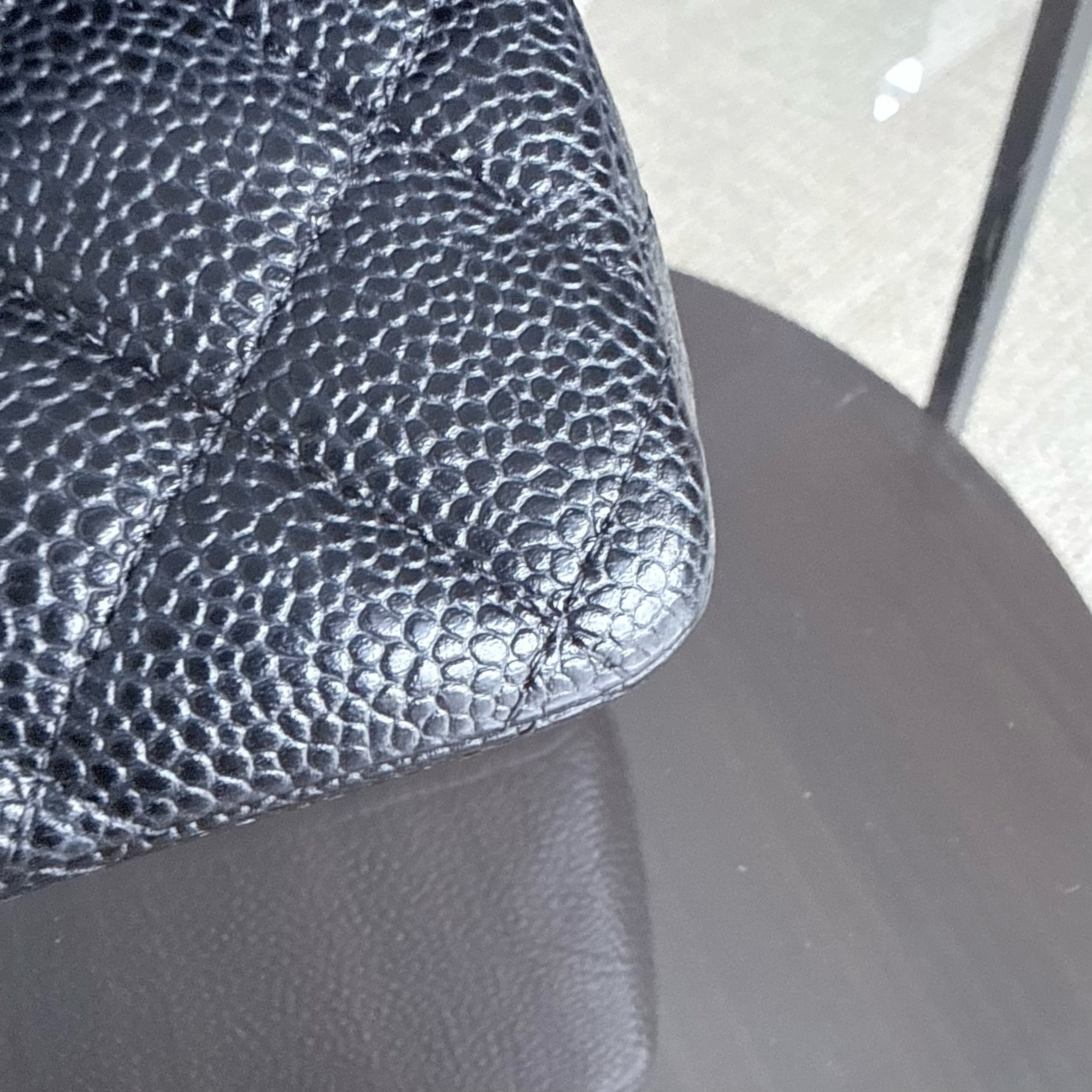 Chanel Classic Flap Medium - Caviar 25CM Quilted Double Flap Black Gold Hardware Series 18