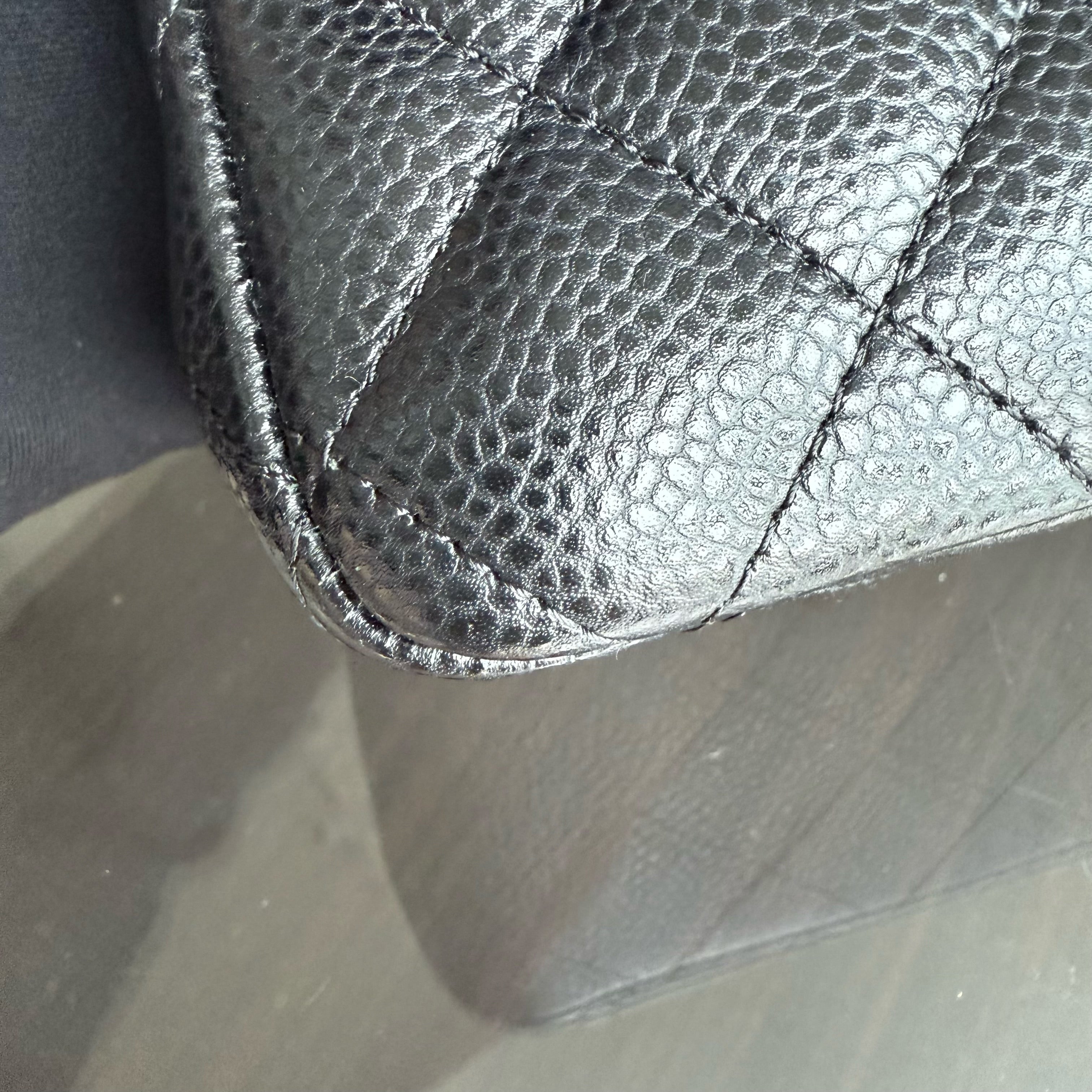 Chanel Caviar Mini Rectangle Classic Flap - 20CM Quilted Black Golden Hardware Series 25