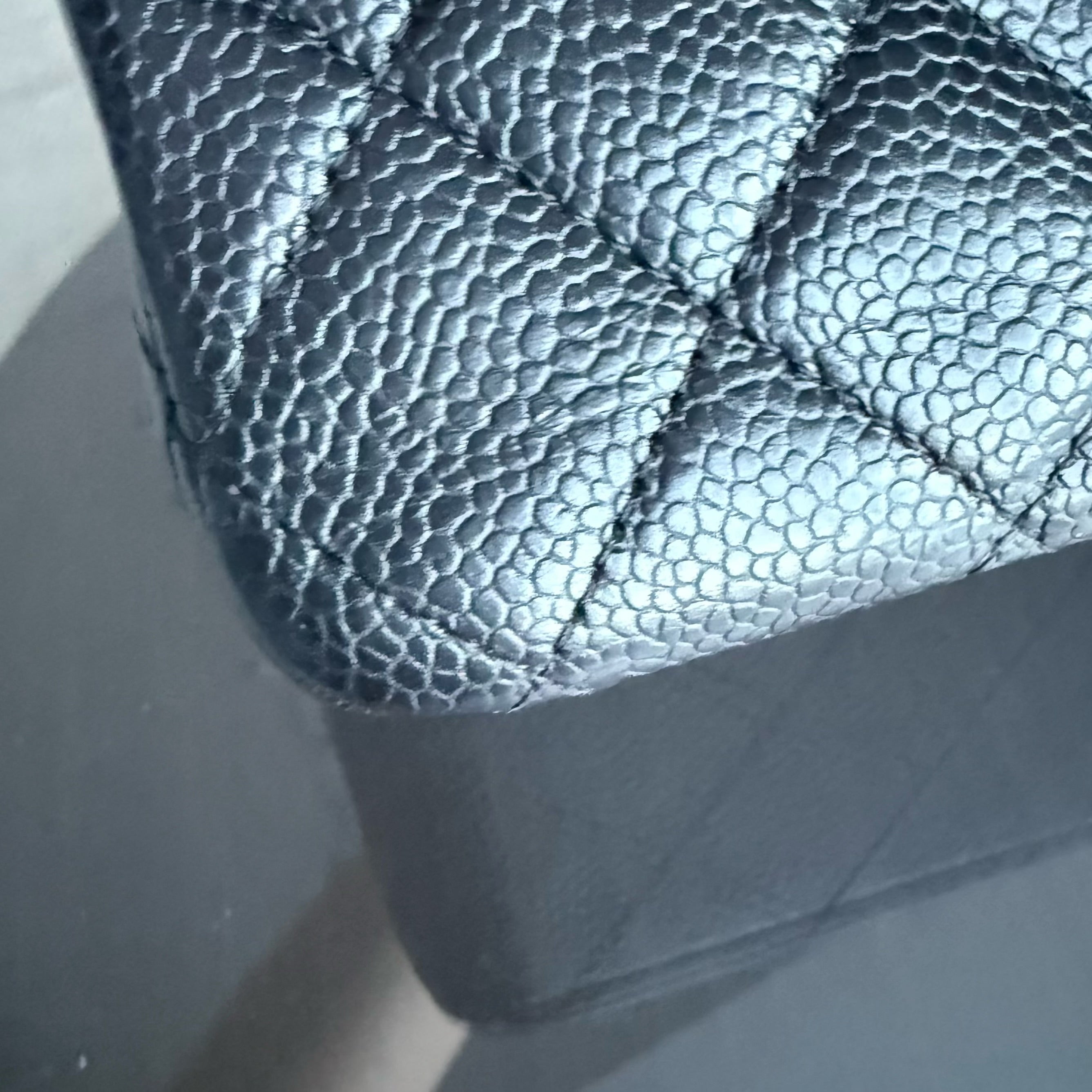 Chanel Classic Flap Medium - 25CM Quilted Caviar Black Gold Hardware Series 18