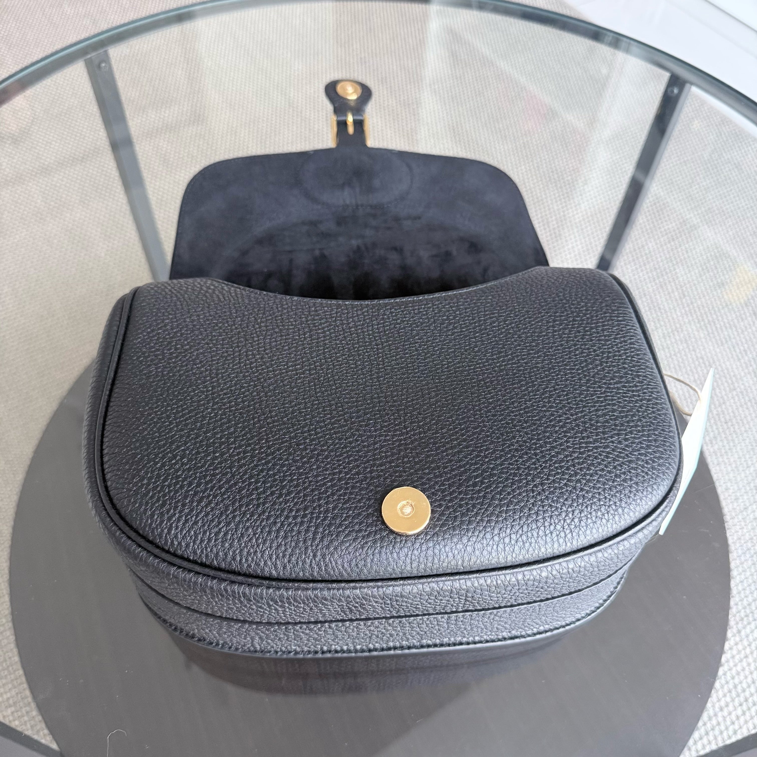 Dior Bobby Large - Caviar Black Golden Hardware With Strap