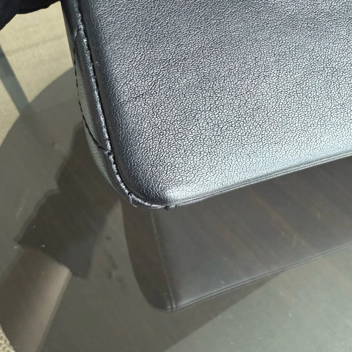 Chanel Seasonal Flap Mademoiselle  - Quilted Calfskin Black Gold Hardware Series 21