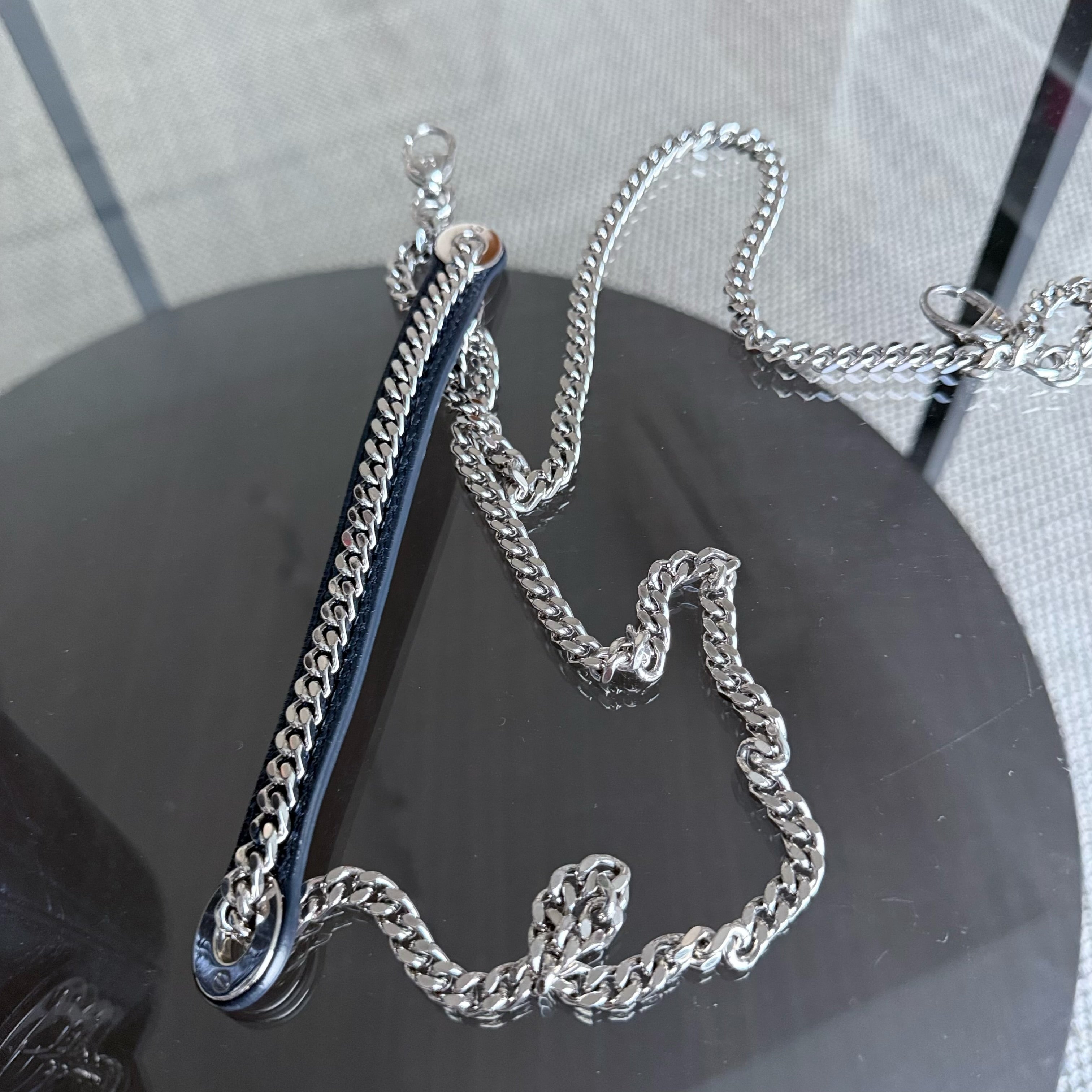 Dior Lady Mini - Cannage Glazed Calfskin Metallic Blue Silver Hardware