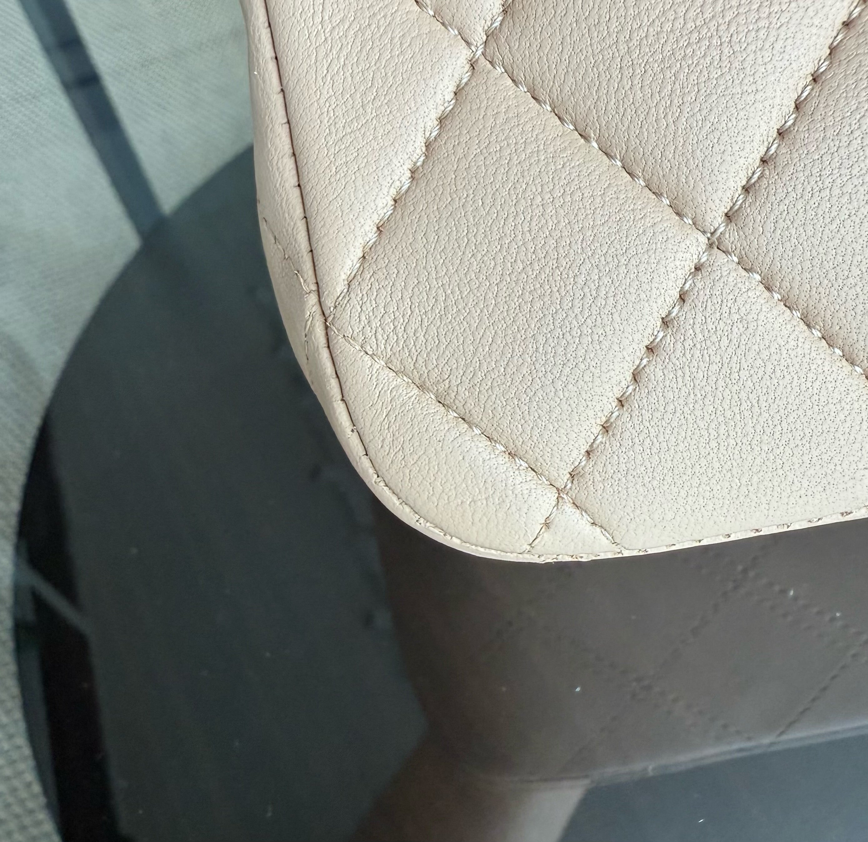 Chanel Classic Flap Medium - 25CM Quilted Lambskin Beige Gold Hardware Series 16