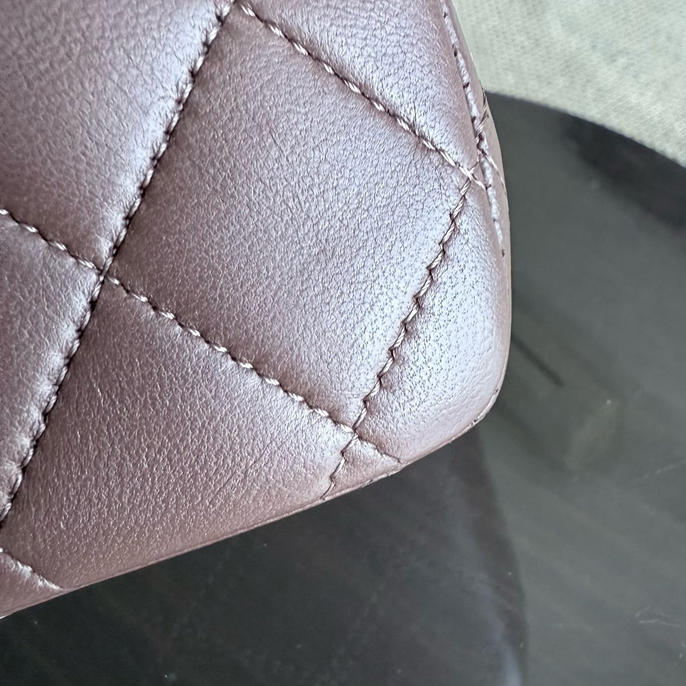 Chanel Classic Flap Medium - 25CM Quilted Lambskin Brown Silver Hardware Series 19