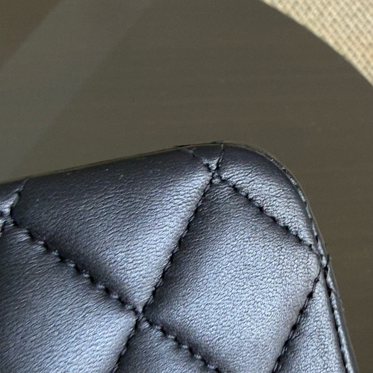 Chanel Classic Flap Medium - Lambskin 25CM Quilted Midnight Blue Light Silver Hardware Series 24