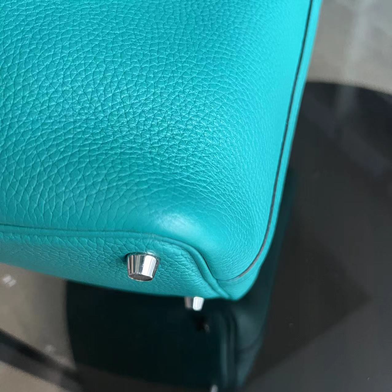 Hermes Picotin 18 - X Stamp Vert Jade Taurillion Clemence TC Cyan Lock Silver Hardware