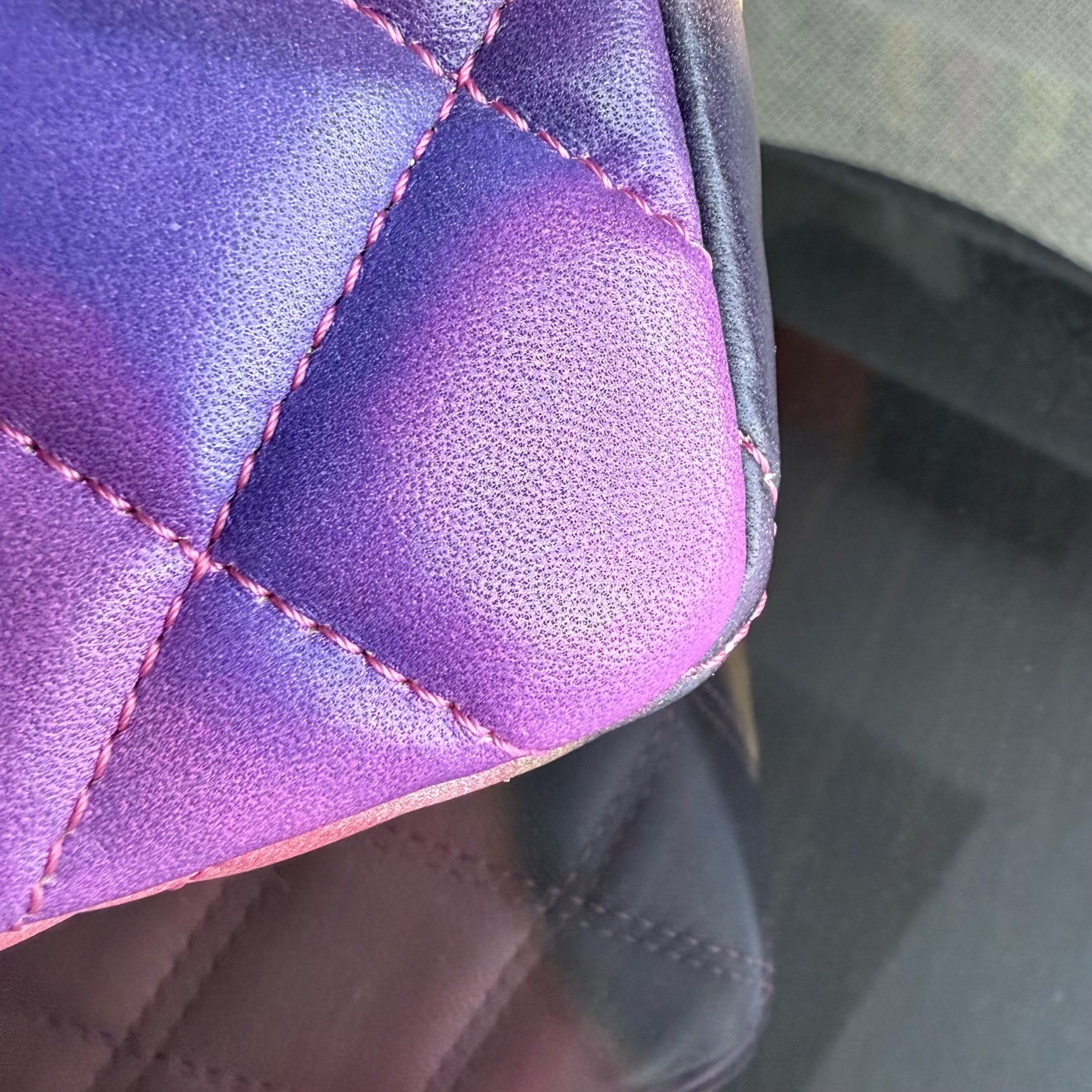 Chanel Classic Flap Small - Flower Power Quilted Lambskin Limited Edition Black Hardware Series 21