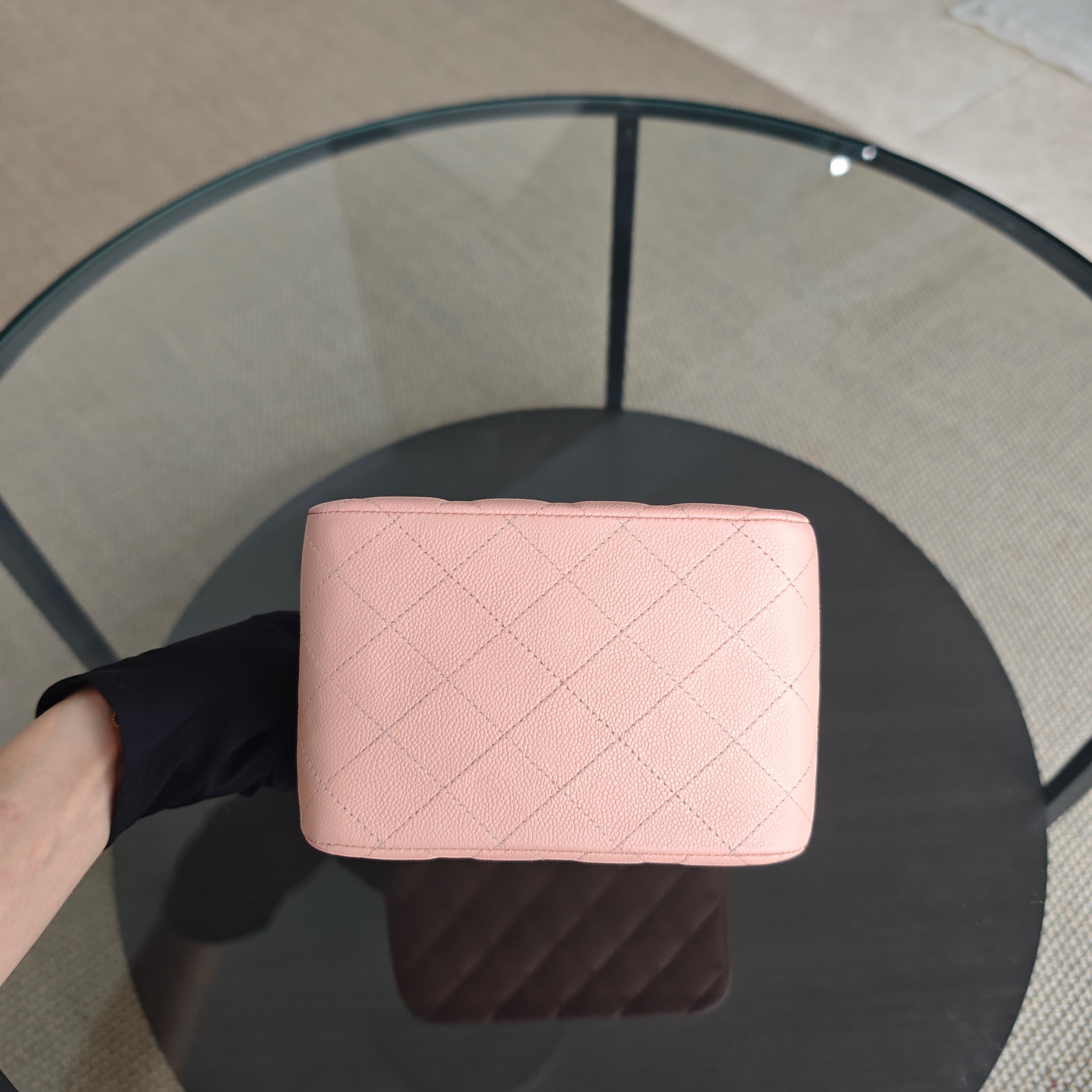 Chanel Bucket Bag - 16CM in the Light Pink Caviar LGHW Microchip