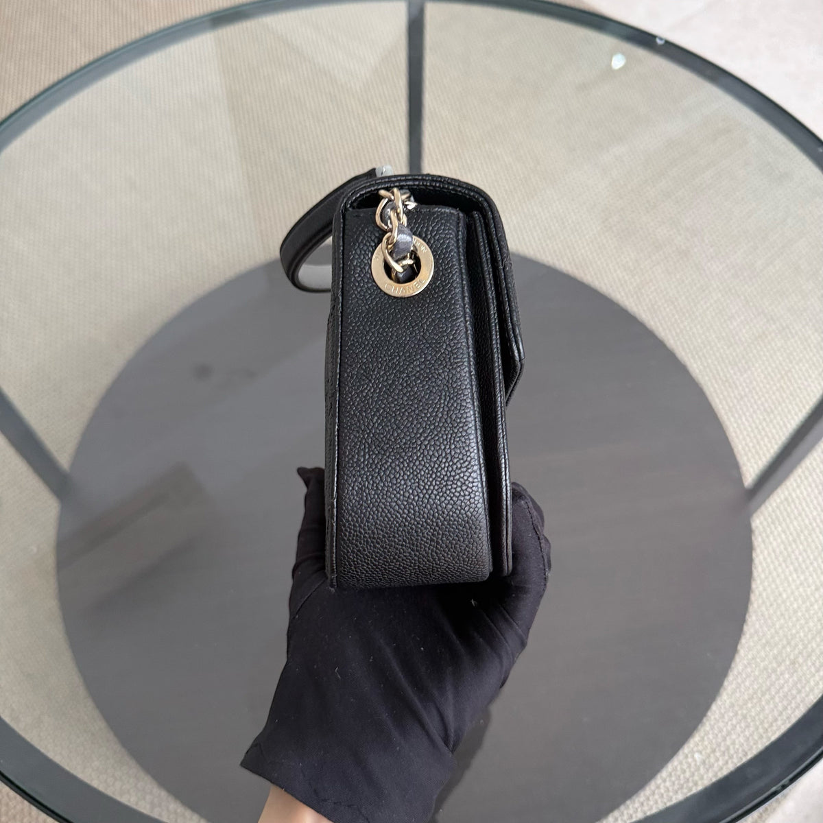 Chanel Coco Curve Cuba - 21CM Caviar Black Gold Hardware Series 25