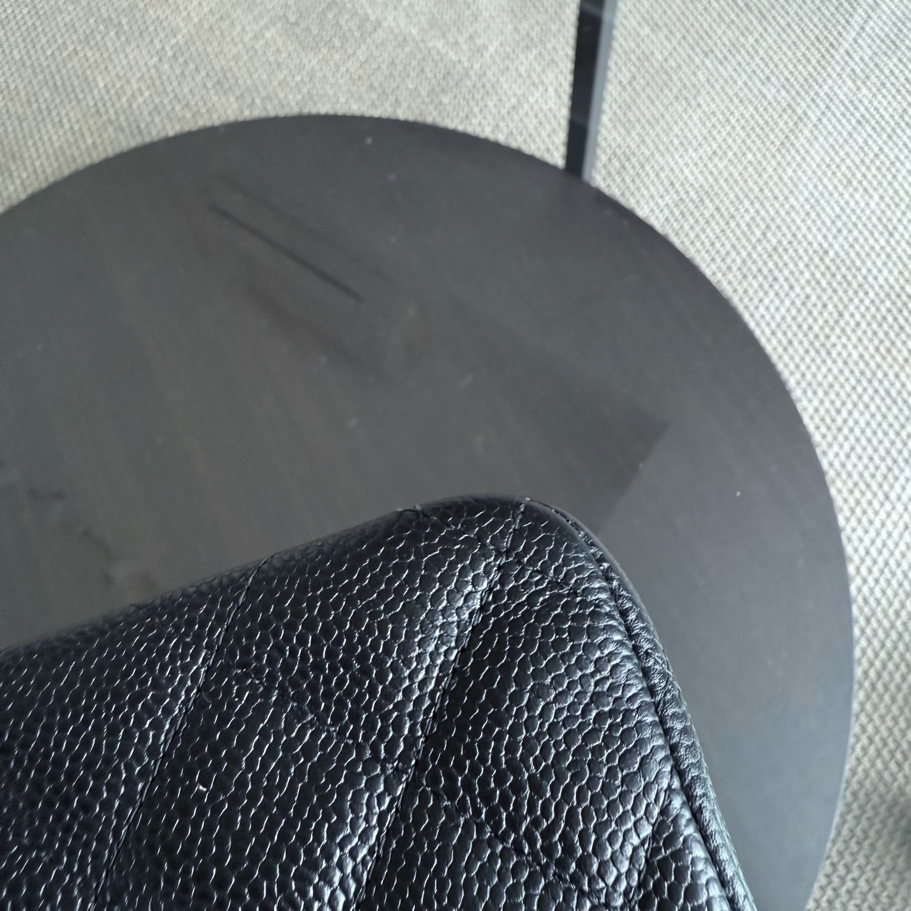 Chanel Classic Flap Jumbo - Caviar 30CM Double Flap Quilted Grained Calfskin Black Gold Hardware