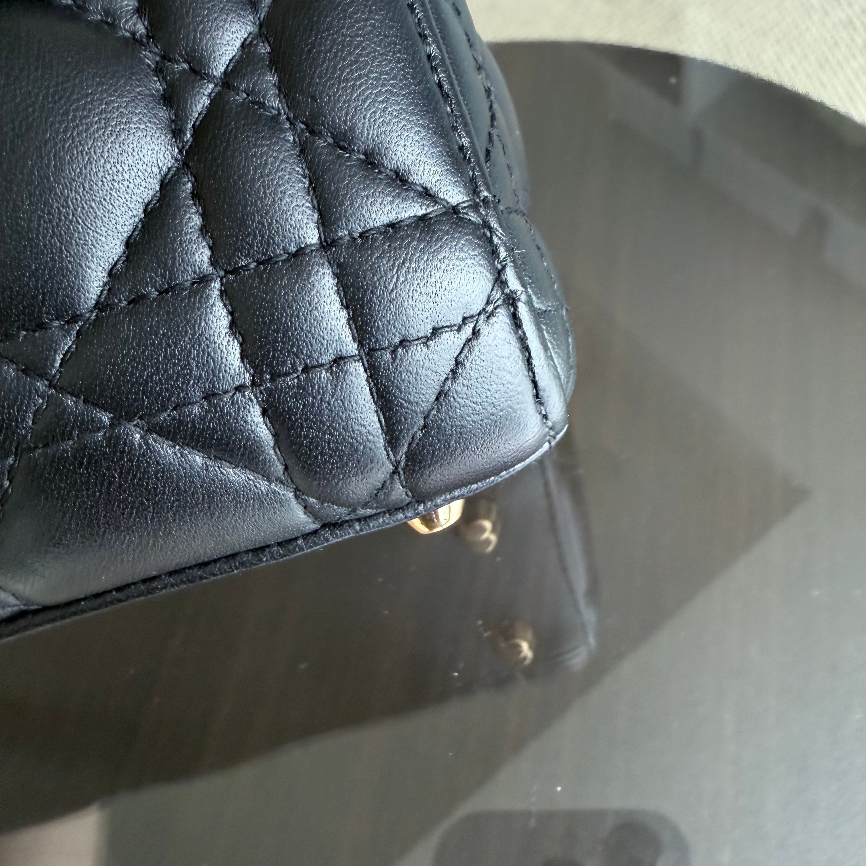 Dior Lady Mini - Cannage Lambskin Black Gold Hardware