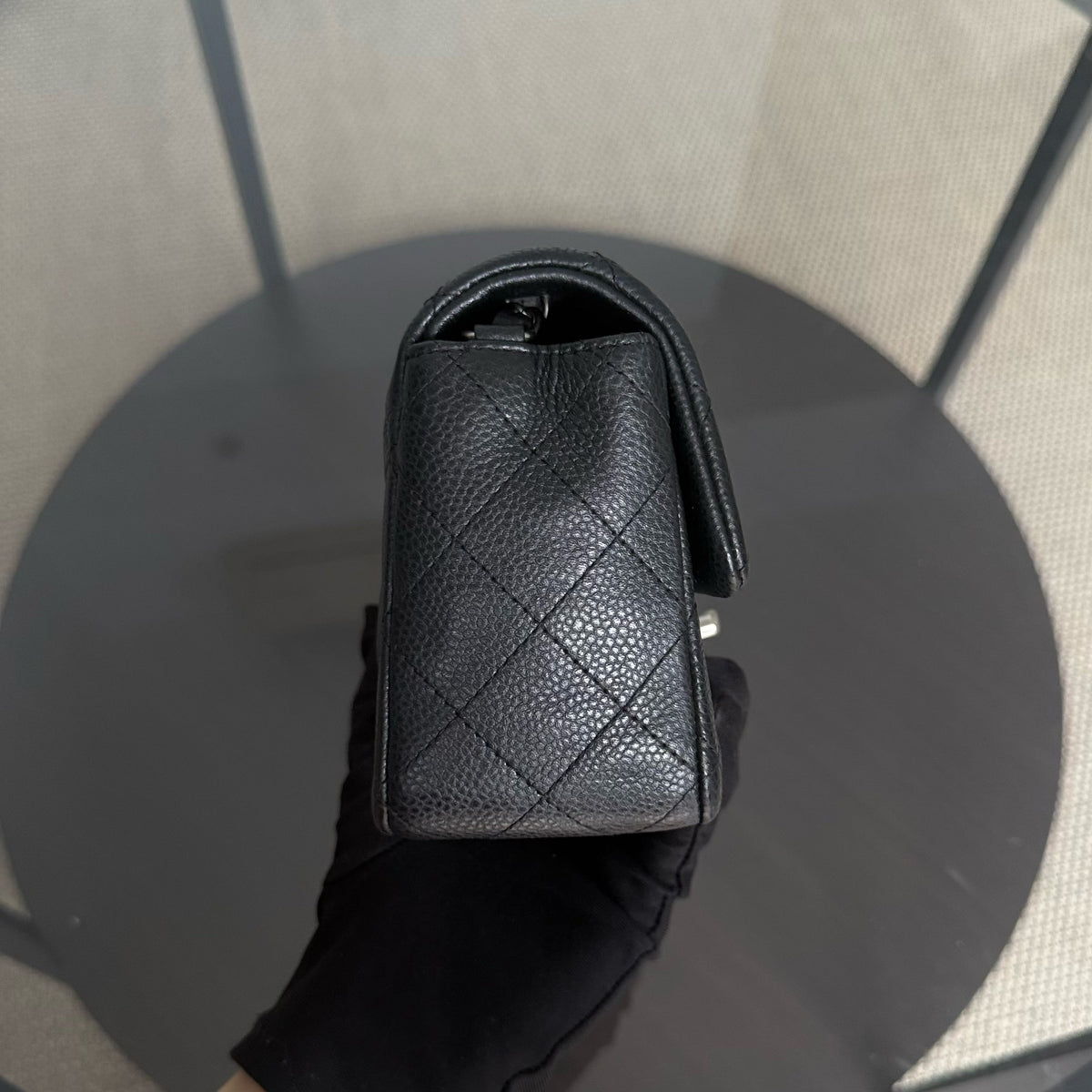 Chanel Classic Flap Mini - 20CM Caviar Quilted Black Silver Hardware Series 20
