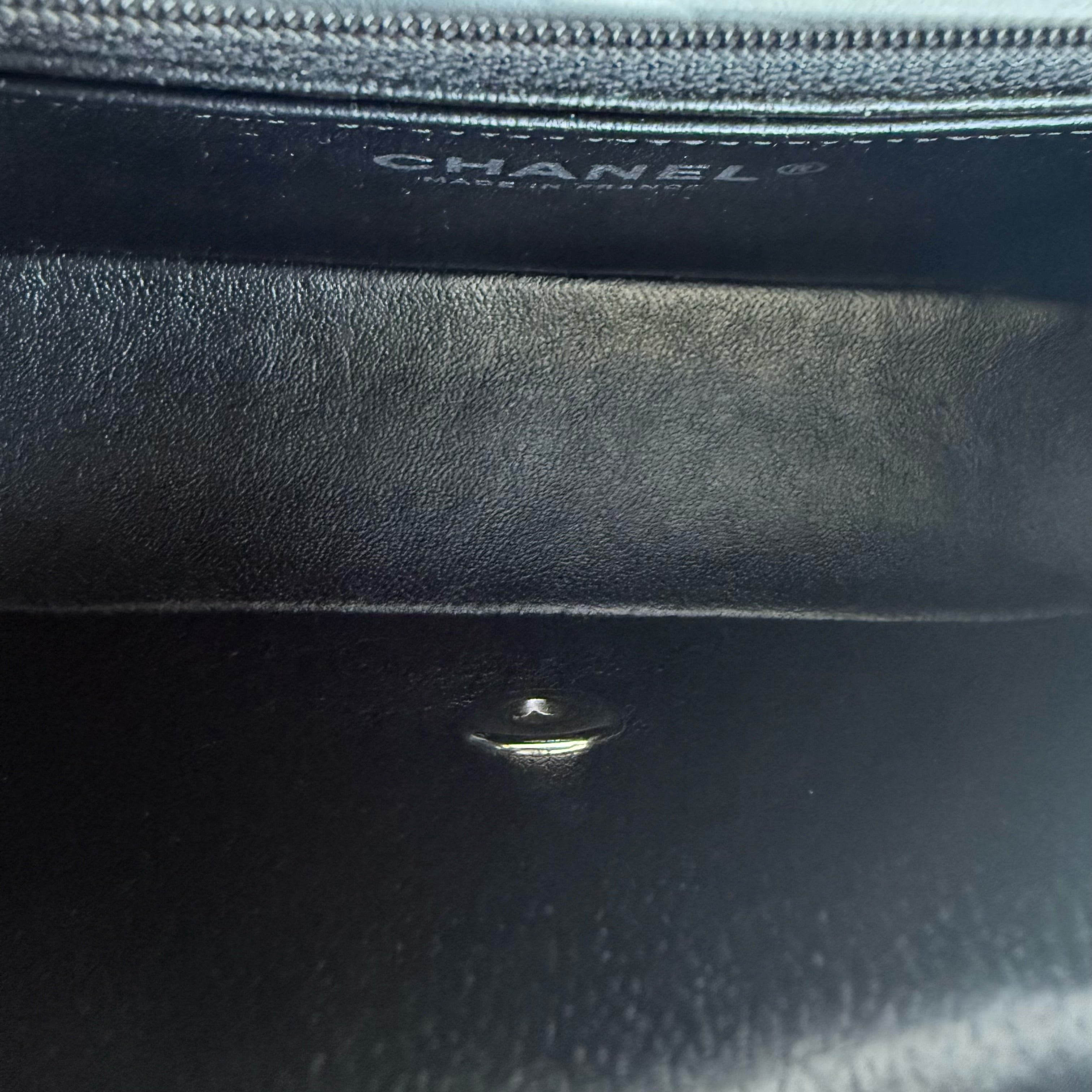 Chanel Caviar Mini Rectangle Classic Flap - 20CM Quilted Black Silver Hardware Series 20