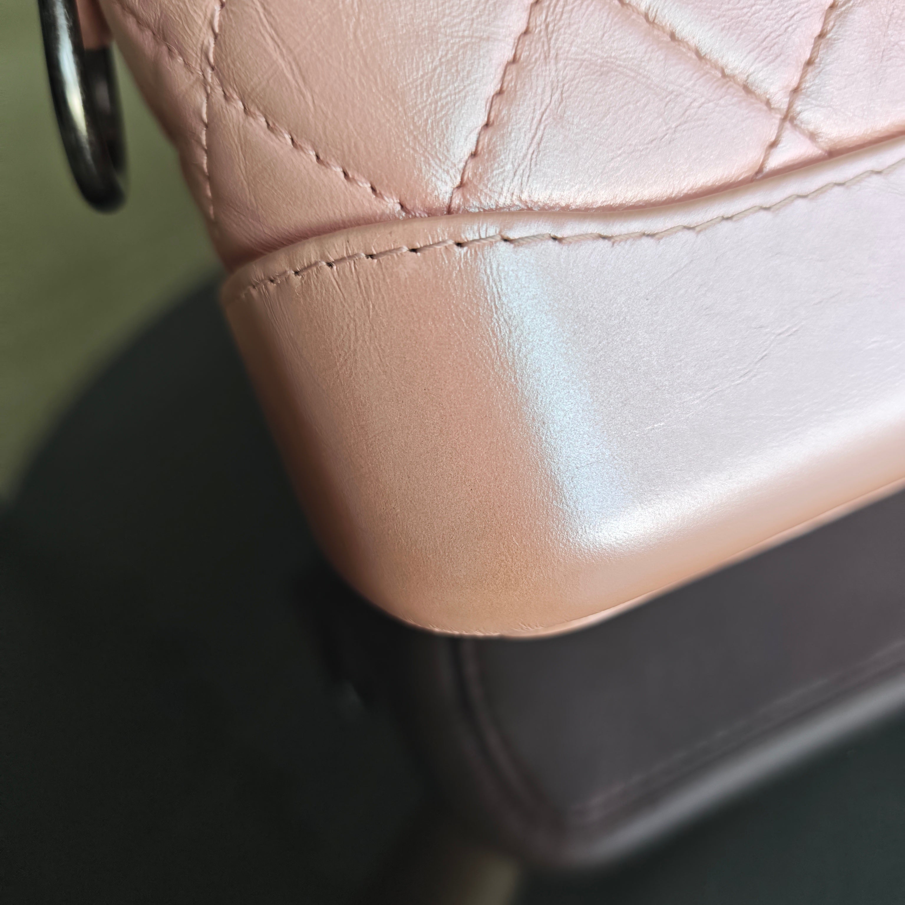 Chanel Gabrielle Small - Quilted Irridescent Pink Calfskin Gold Hardware Series 27