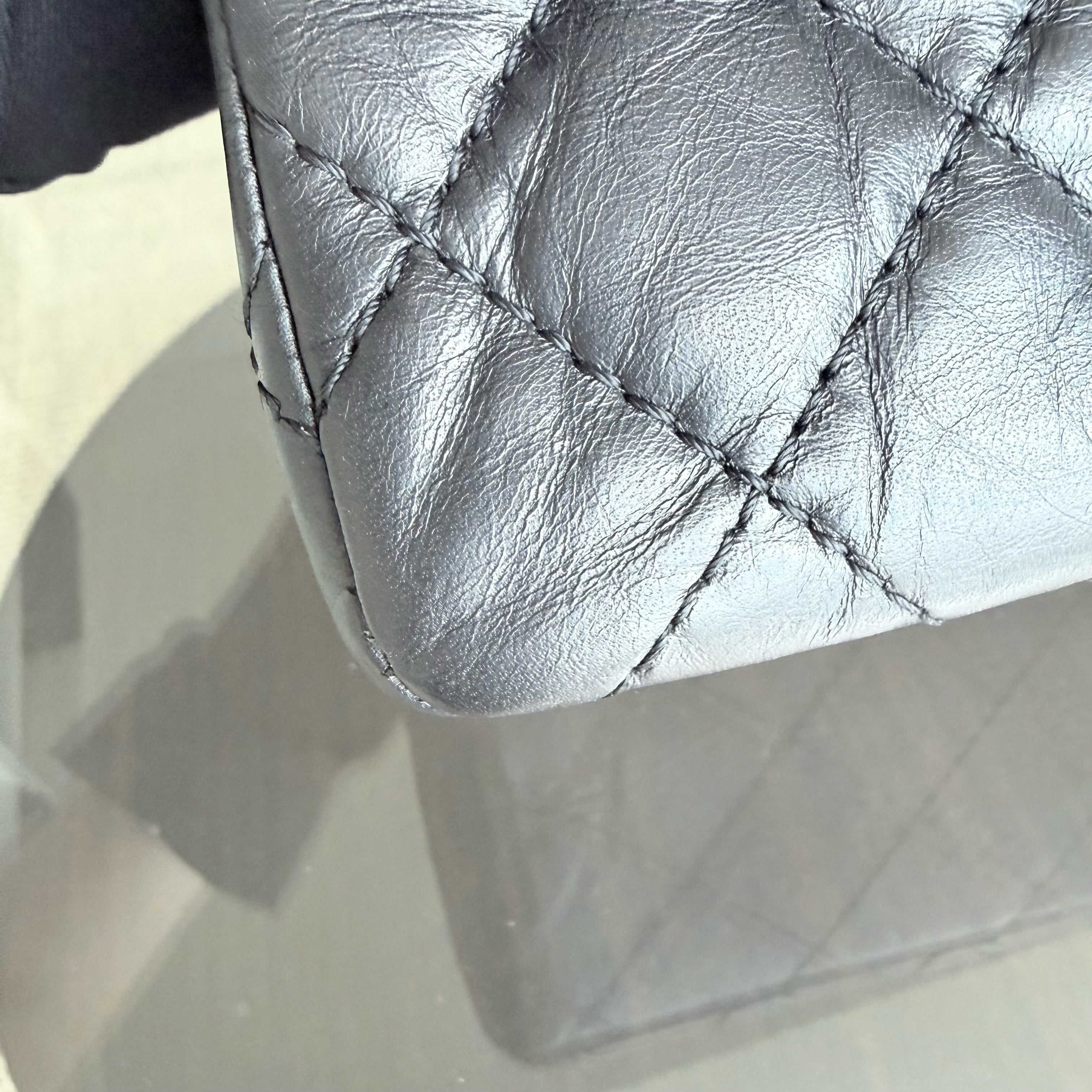 Chanel 2.55 Reissue 226 - Quilted Aged Calfskin Black Ruthenium  Silver Hardware
