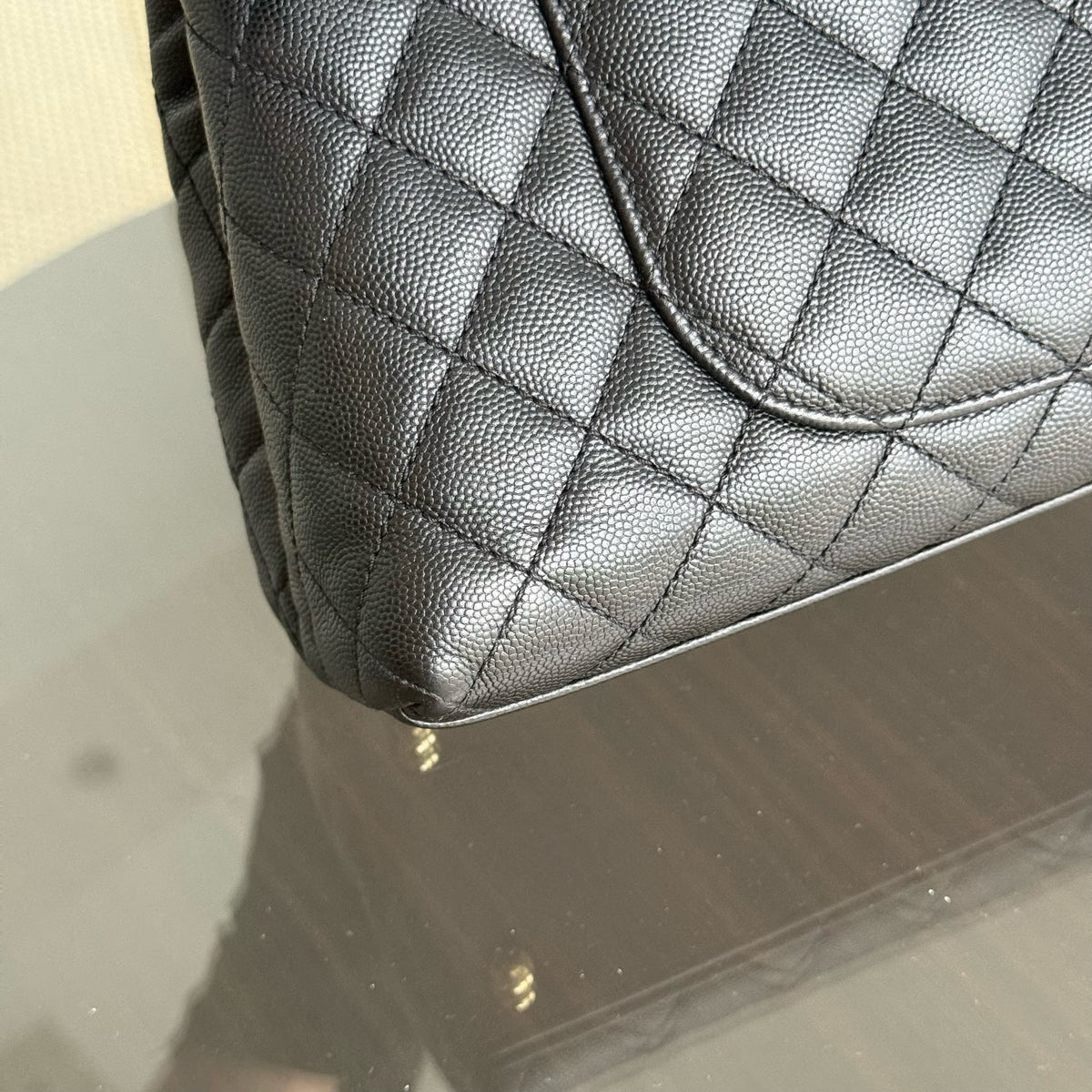 Chanel Coco Handle Medium - Caviar 29CM Quilted Black Gold Hardware Series 31