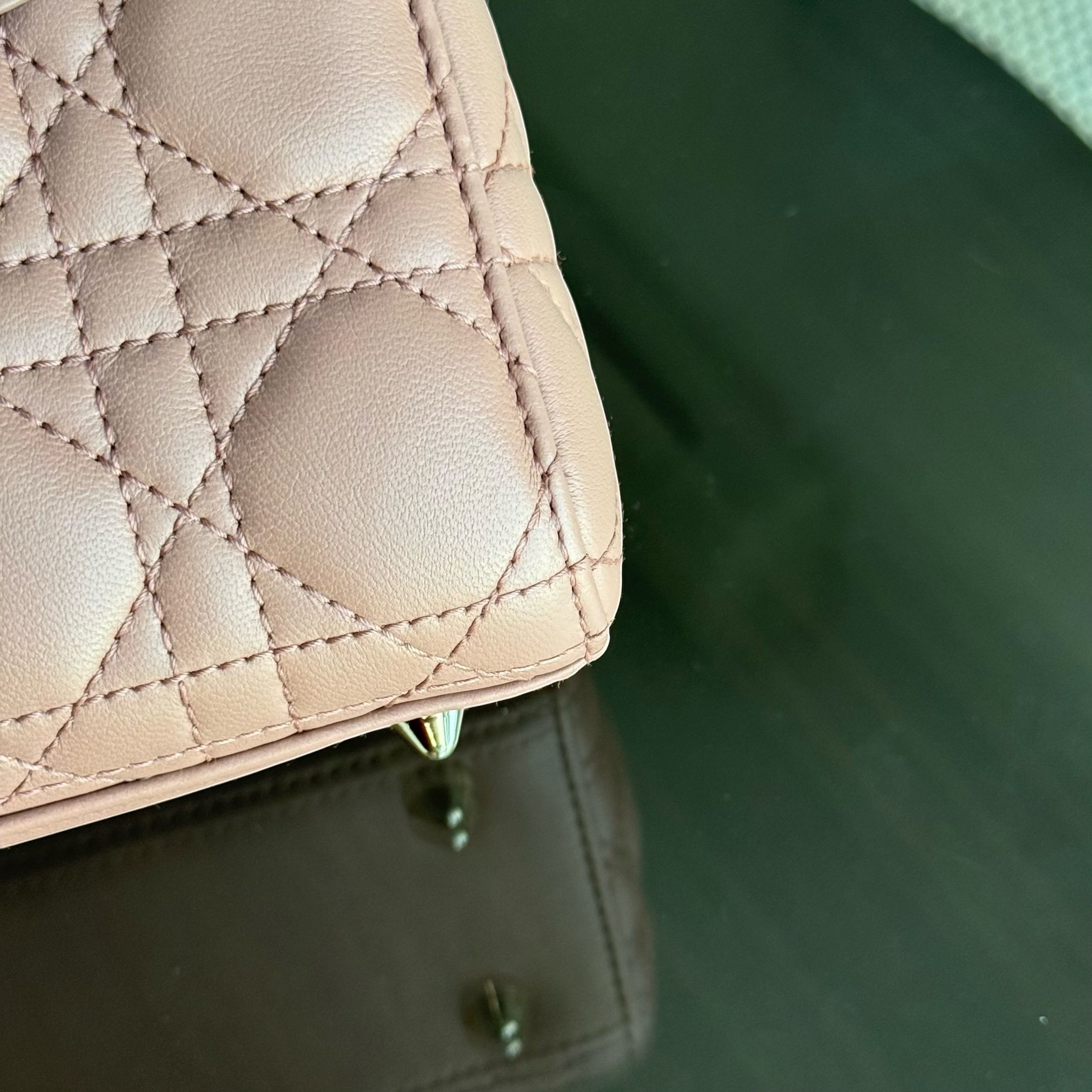 Dior Lady MyABC Small Flap - Cannage Lambskin Blush Pink Gold Hardware