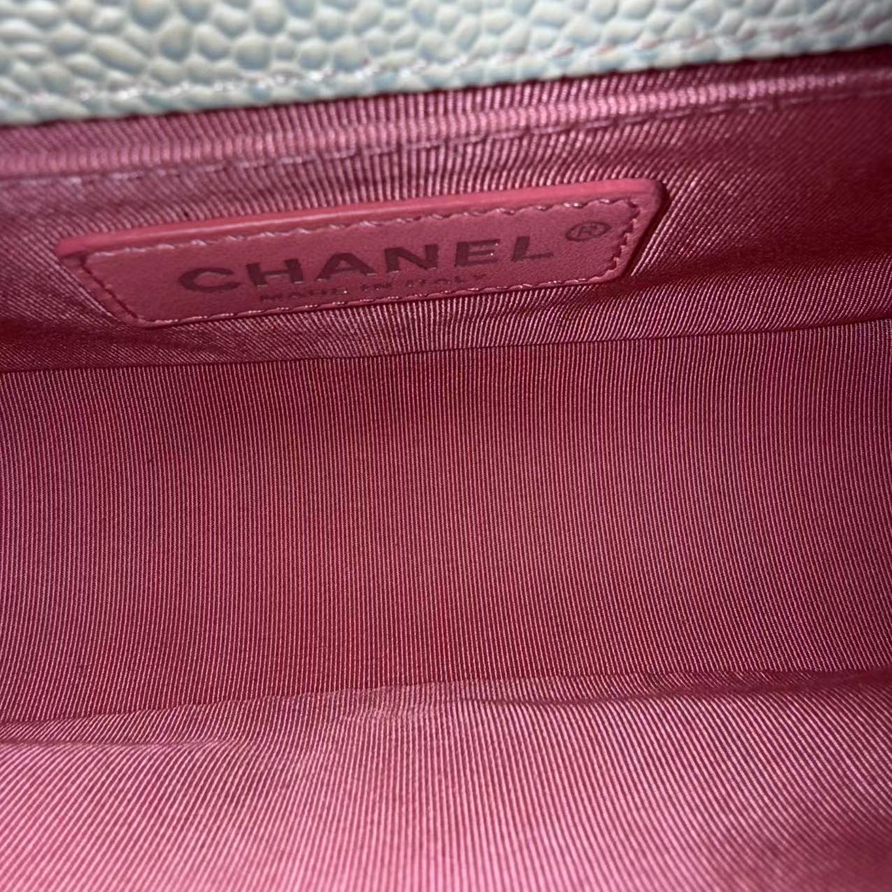 *Unused* Chanel Boy Small Bag - Caviar Quitled Rainbow Calfskin Series 25