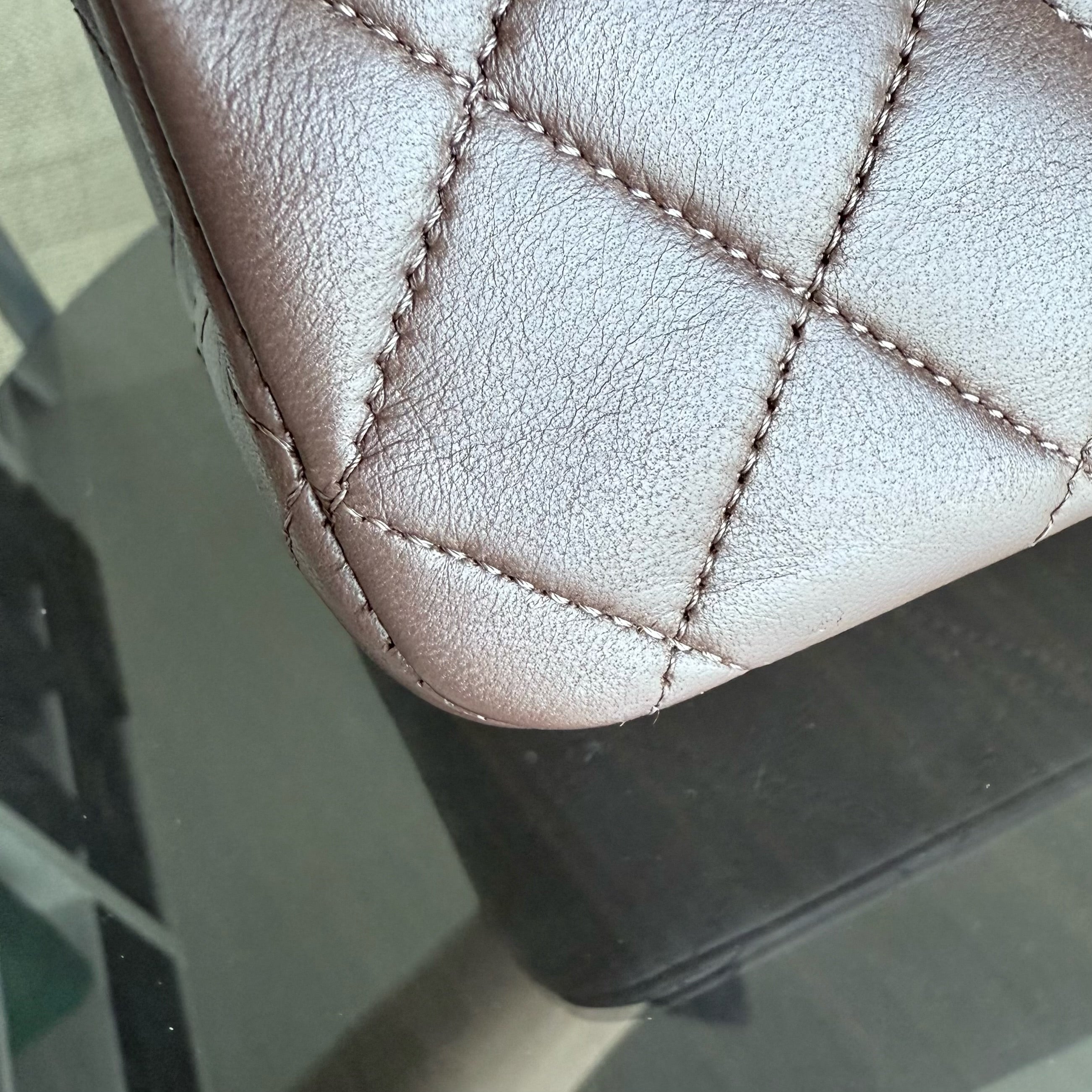 Chanel Classic Flap Medium - 25CM Quilted Lambskin Brown Silver Hardware Series 19