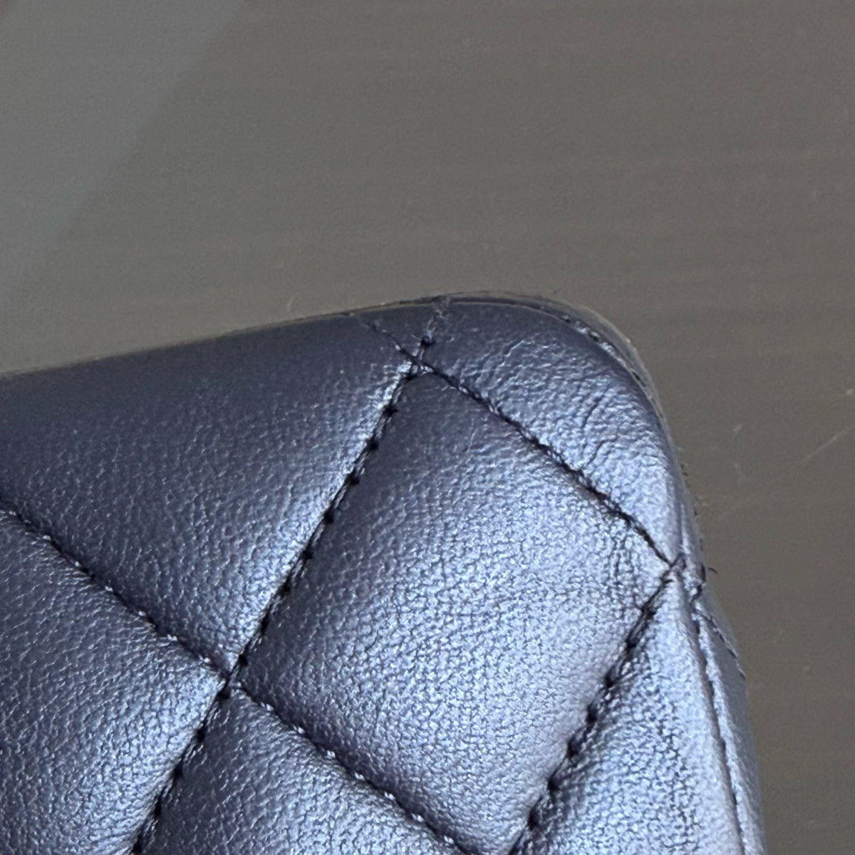 Chanel Classic Flap Medium - Lambskin 25CM Quilted Midnight Blue Light Silver Hardware Series 24