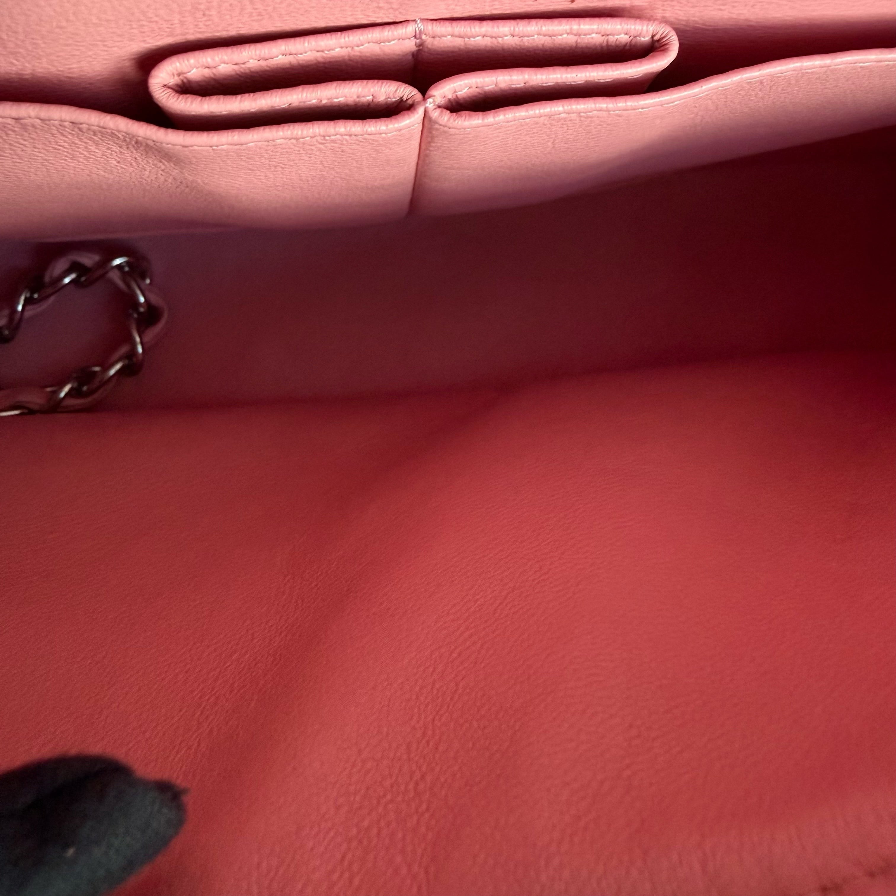 Chanel Classic Flap Medium - 25CM Quilted Lambskin Light Pink Gold Hardware Series 12