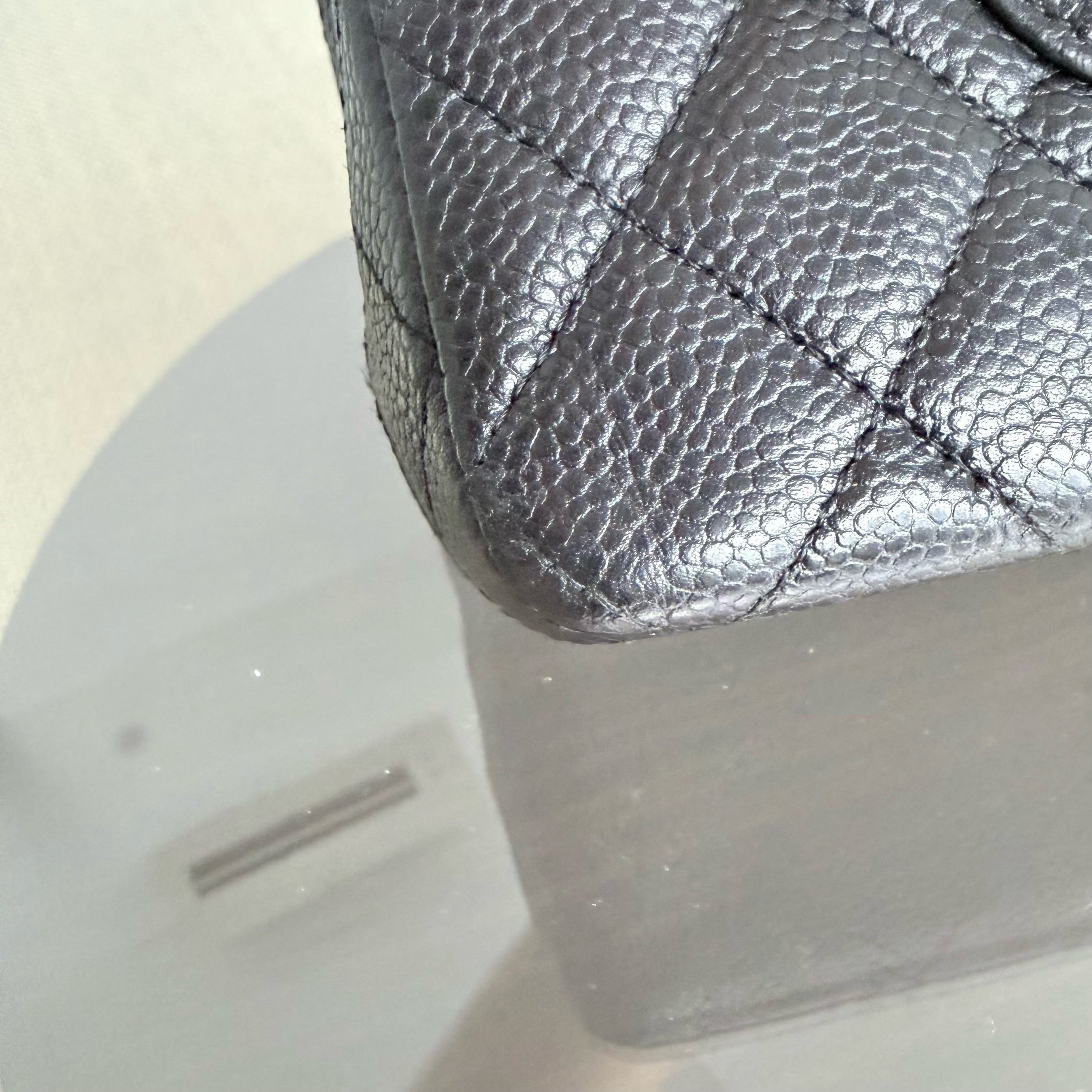 Chanel Classic Flap Medium - 25CM Caviar Quilted Black Gold Hardware Series 13