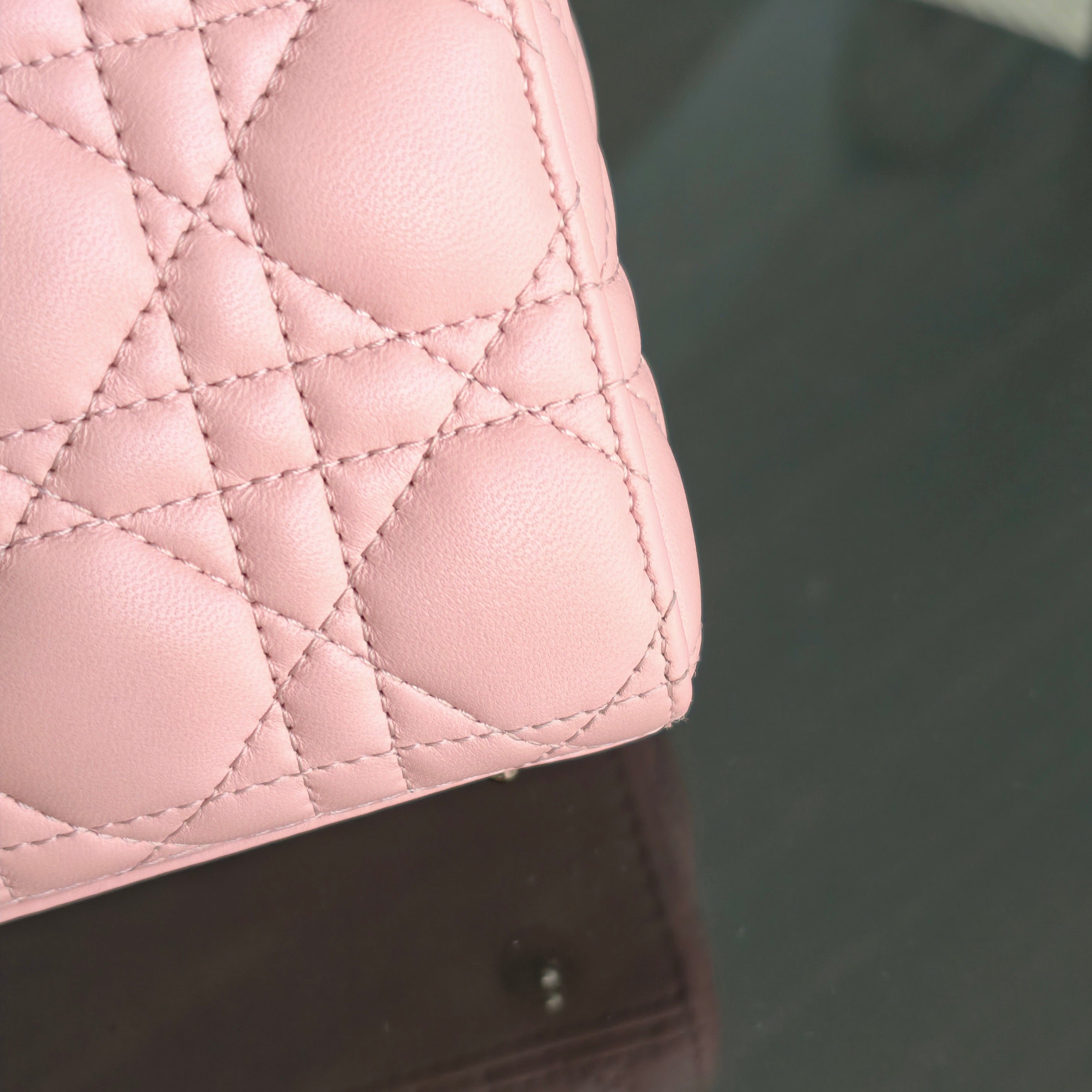 Dior Lady Small ABC Flap - Cannage Lambskin Light Pink Gold Hardware MyABC