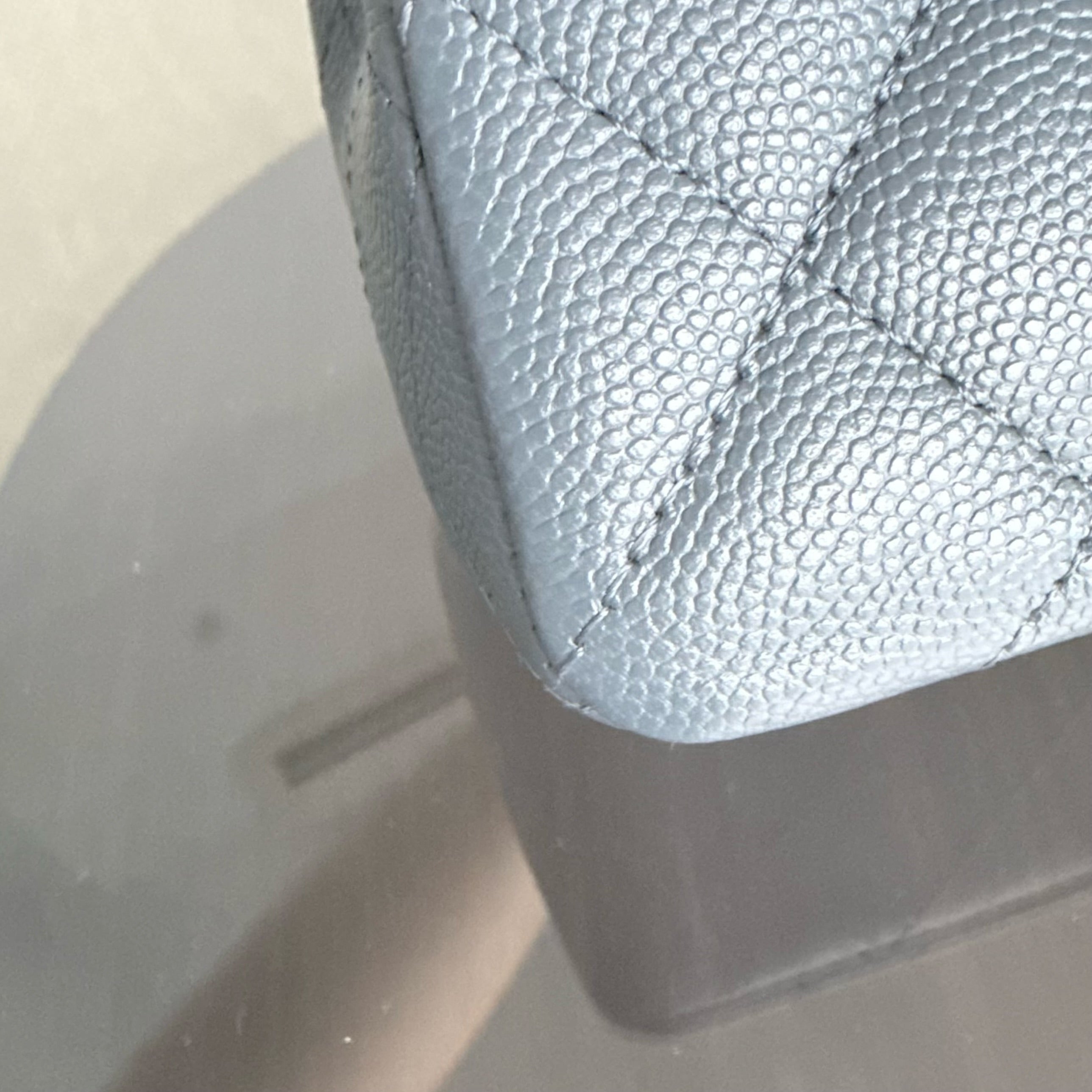 Chanel Classic Flap Small - Caviar 23CM Quilted Dark Gray Grey Gold Hardware Series 26