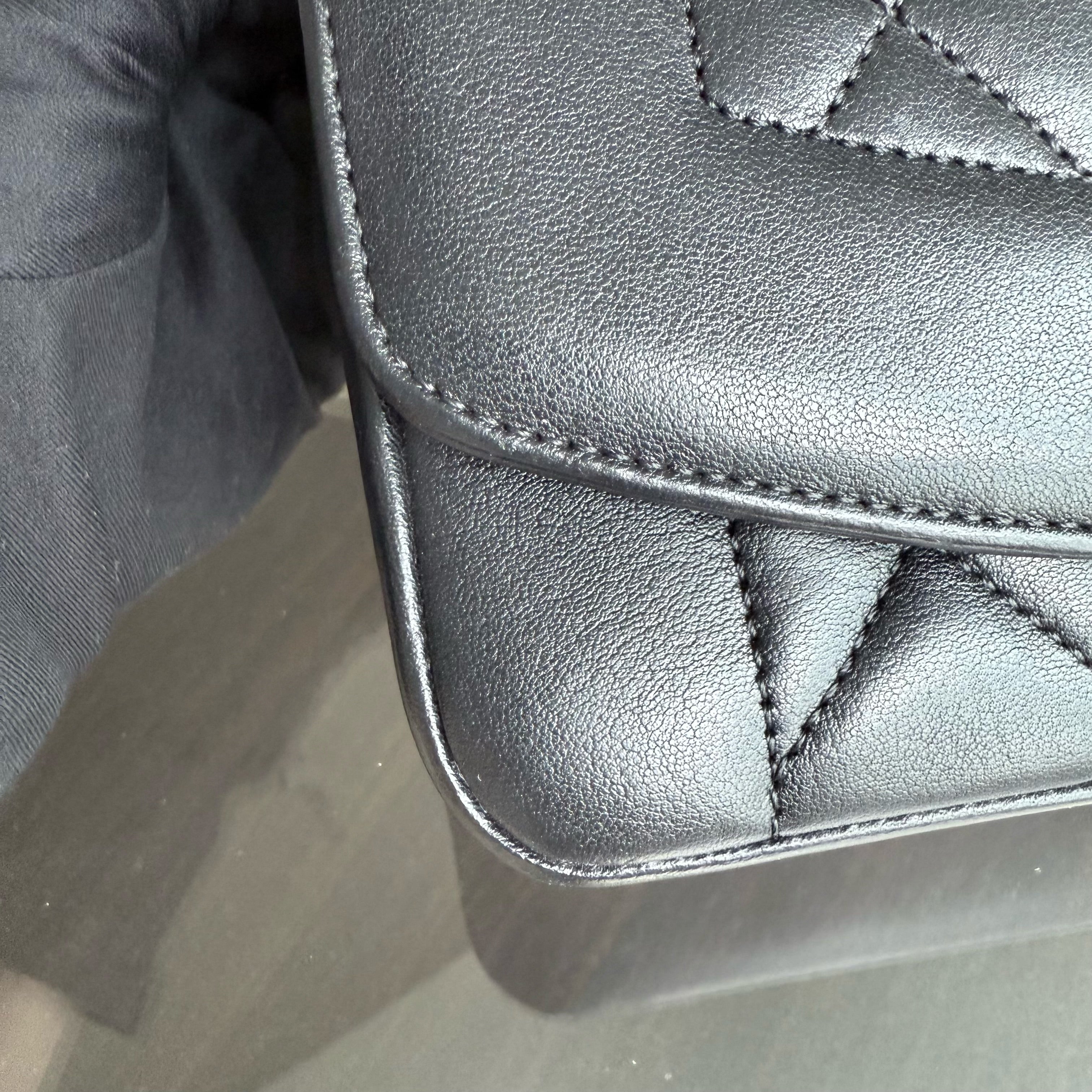 Chanel Diana Reissue Small - 22CM Quilted Lambskin Black Gold Hardware Series 20