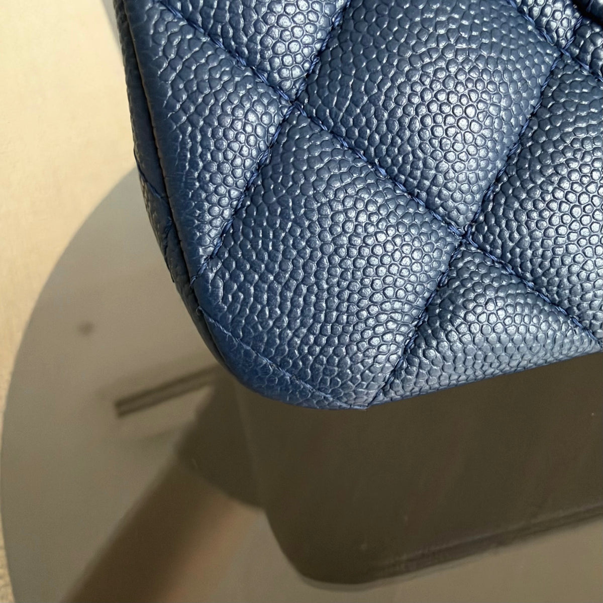 Chanel Classic Flap Medium - Caviar 25CM Quilted Dark Blue Gold Hardware Series 26