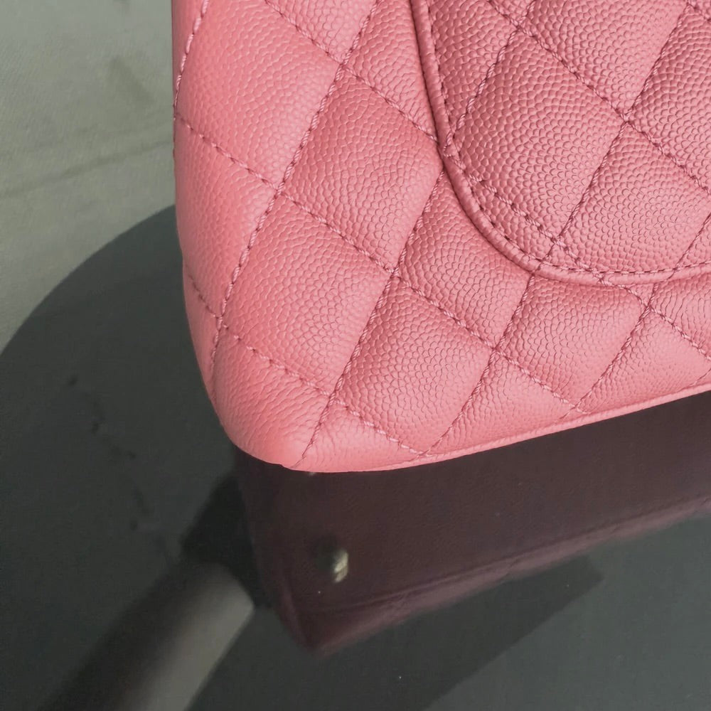 Chanel Coco Handle Small - Caviar Quitled Pink Gold Hardware Series 27