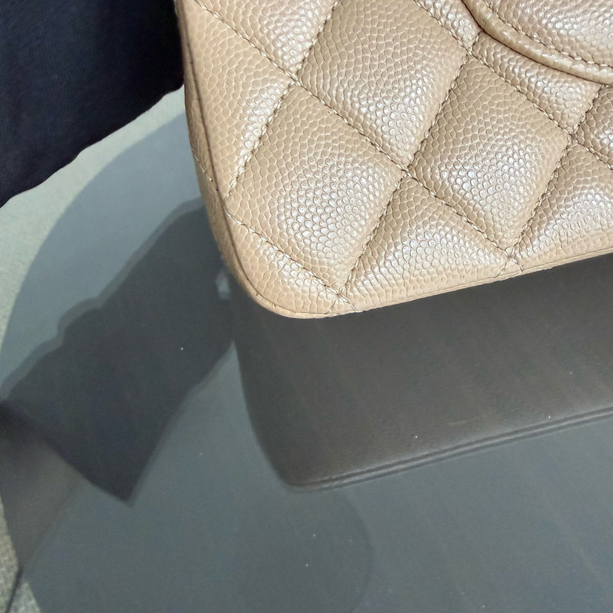 Chanel Classic Flap Medium - Caviar 25CM Quilted Caramel Gold Hardware Series 28