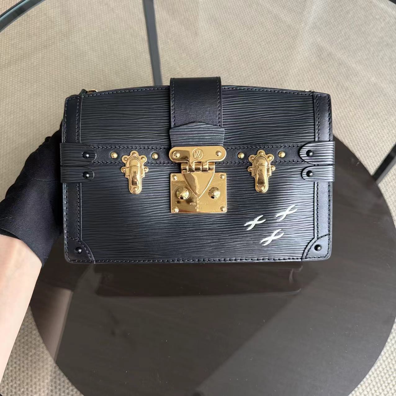 Louis Vuitton Trunk Clutch - EPI Leather Black Gold Hardware