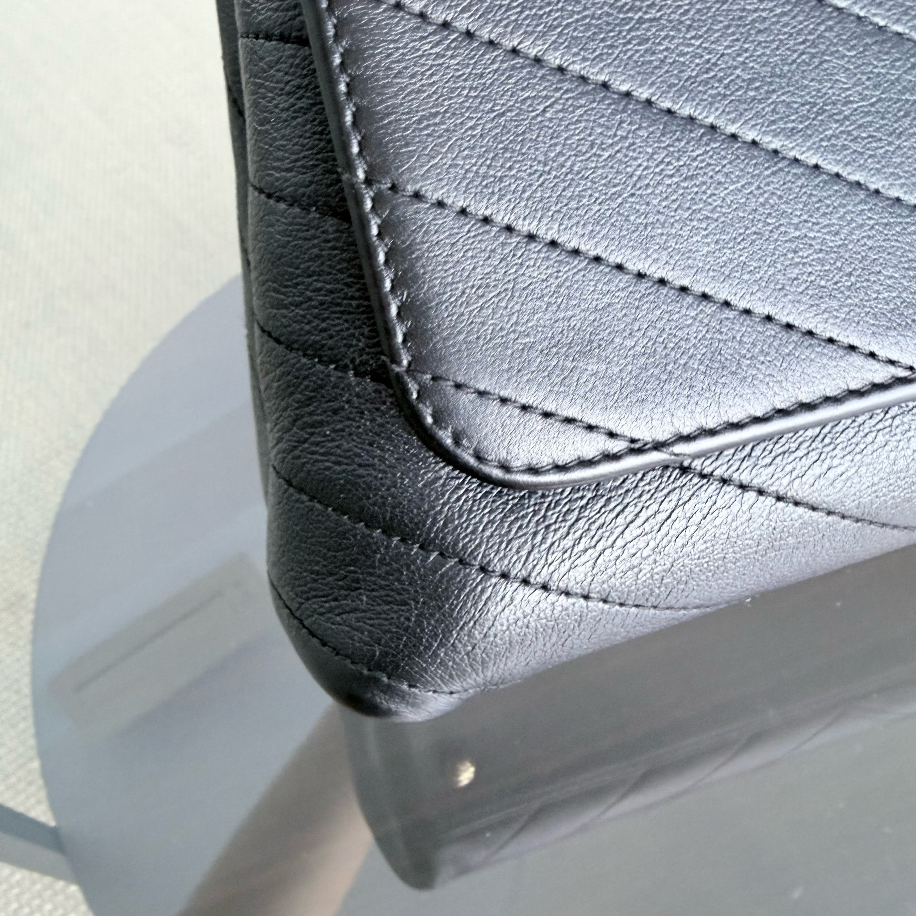 Chanel Handle Large - Caviar Quilted Black Gold Hardware Series 25