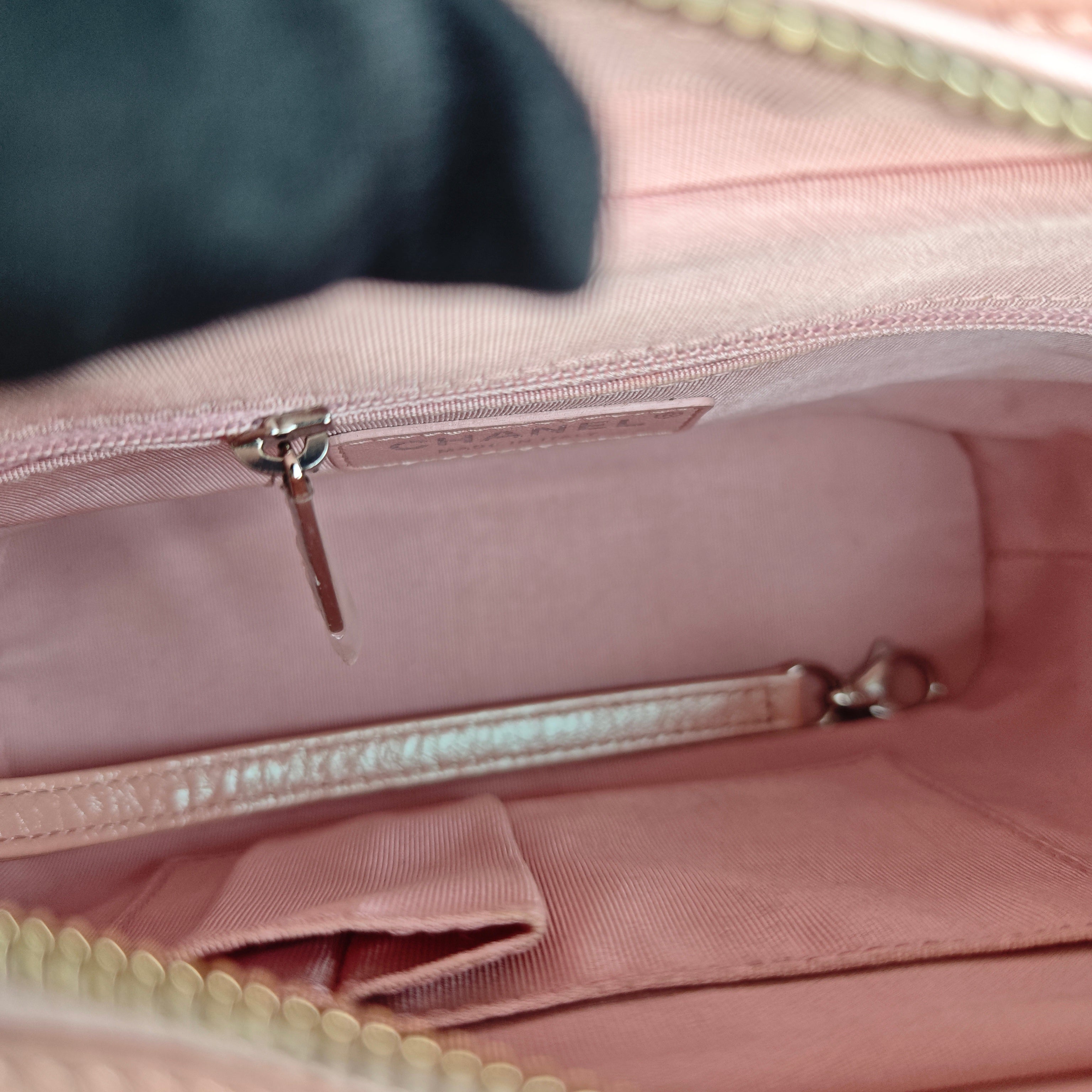 Chanel Gabrielle Small - Quilted Irridescent Pink Calfskin Gold Hardware Series 27