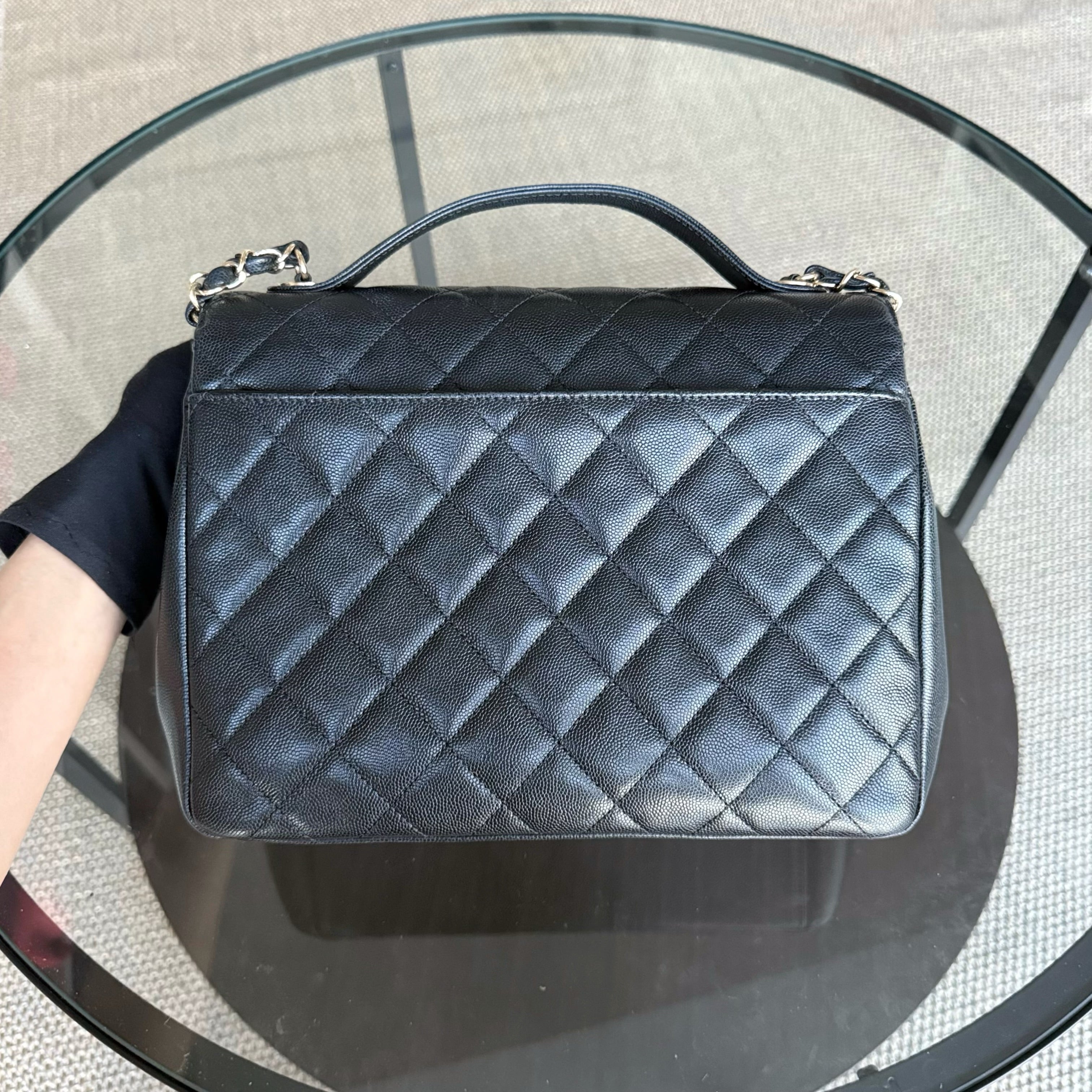 Chanel Business Affinity Large - 27CM Caviar Quilted Black Gold Hardware Series 23