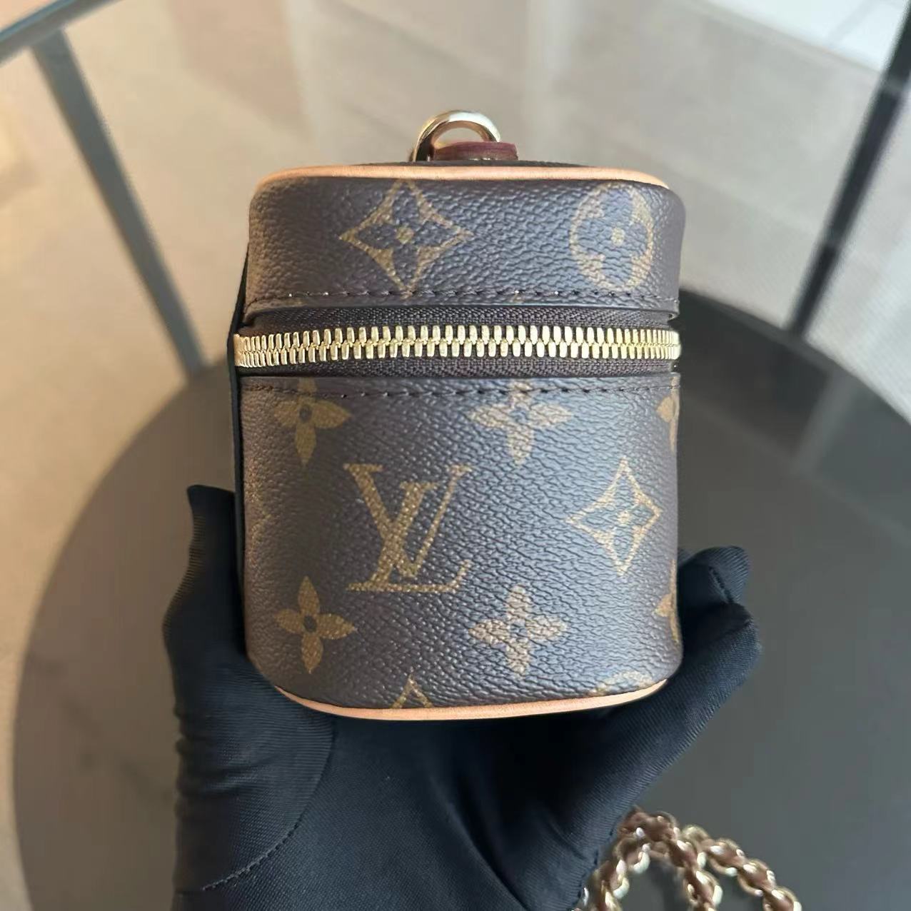 *Full Set, Receipt* LV Nano Nice Monogram Vanity Case Louis Vuitton