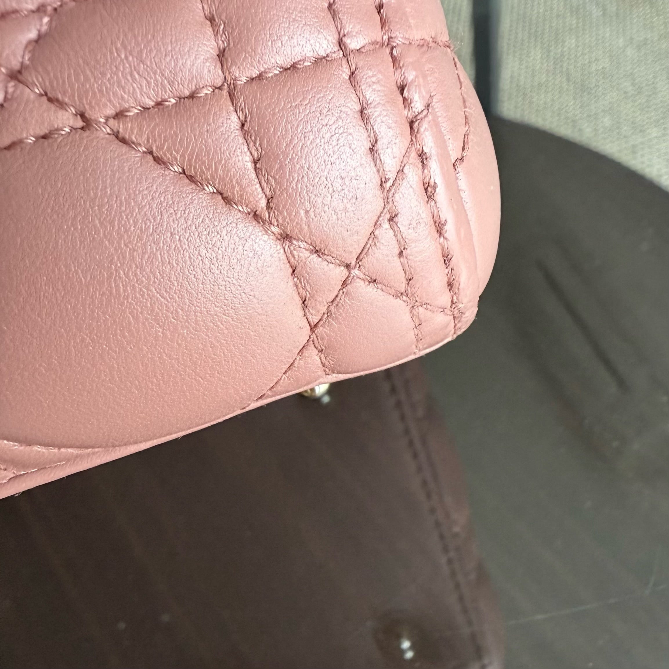 Dior Lady Medium - Cannage Lambskin Blush Gold Hardware NO STRAP