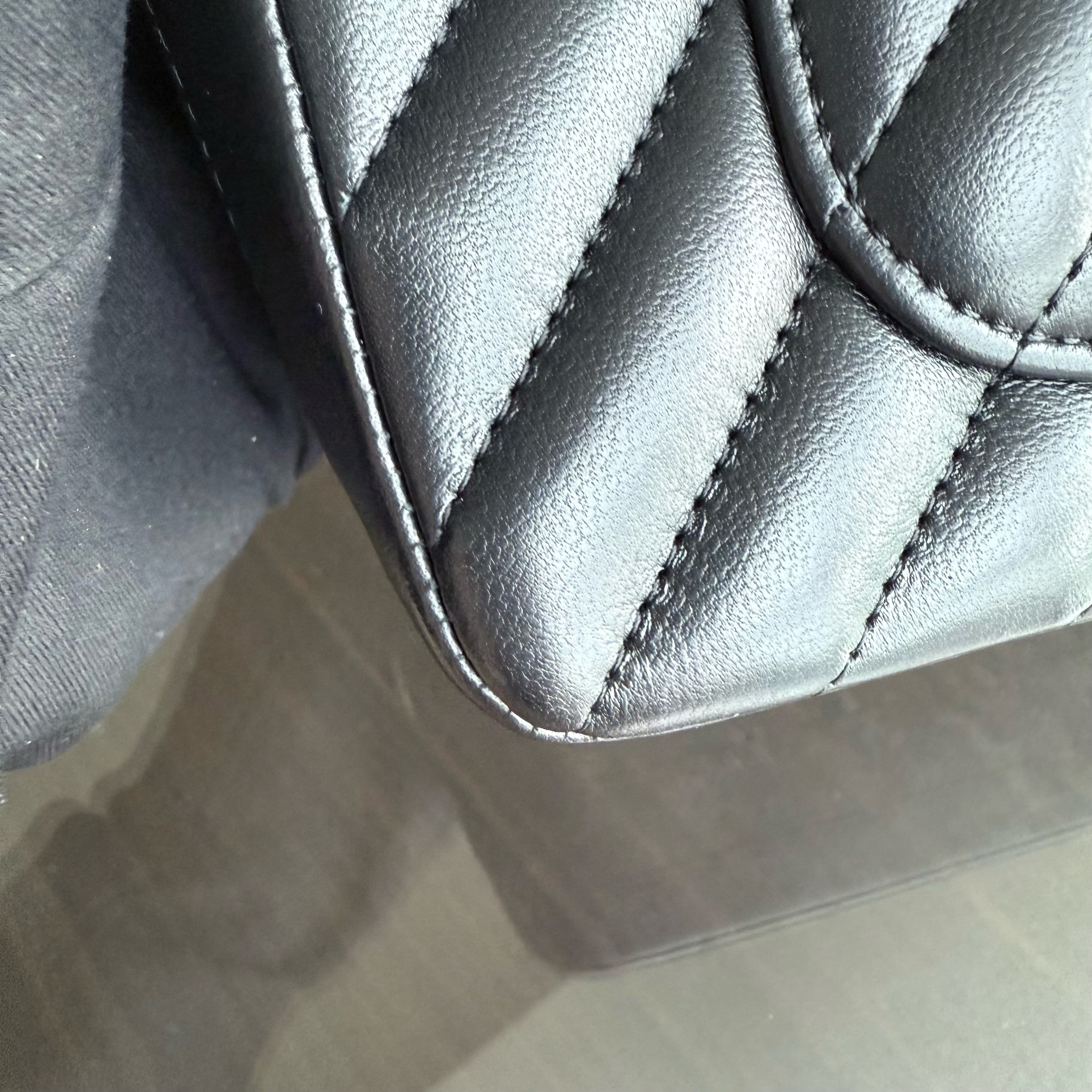 Chanel Classic Flap Mini - Chevron Lambskin Black Gold Hardware Series 25